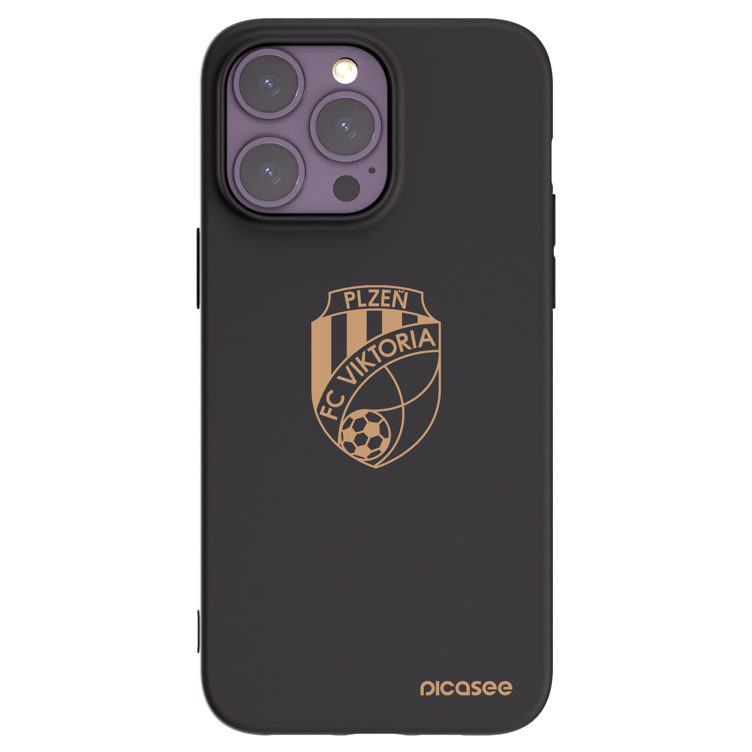Picasee silikonový černý obal pro Apple iPhone 14 Pro Max - FC Viktoria Plzeň I