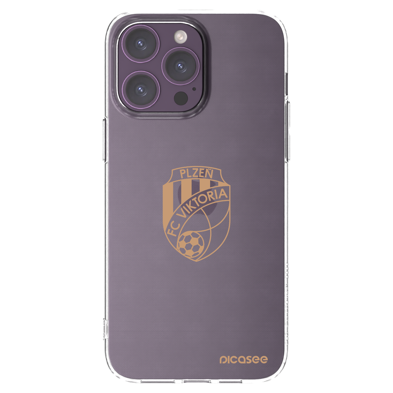 Picasee silikonový průhledný obal pro Apple iPhone 14 Pro Max - FC Viktoria Plzeň I