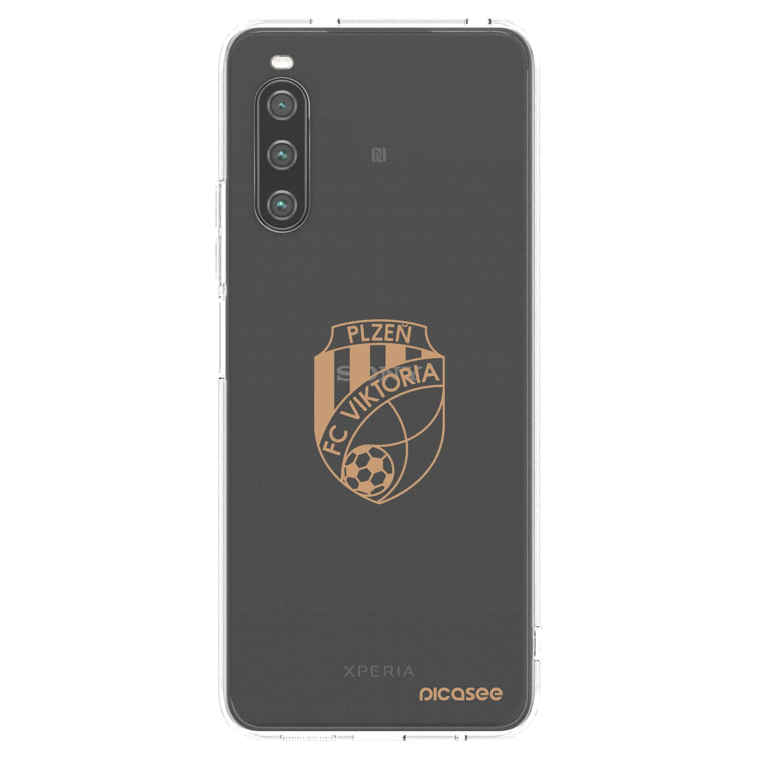 Picasee silikonový průhledný obal pro Sony Xperia 10 IV 5G - FC Viktoria Plzeň I
