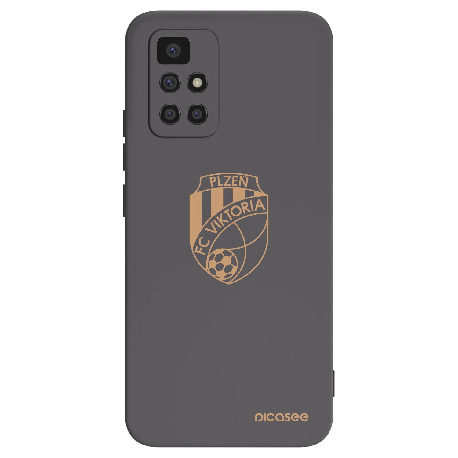 Picasee silikonový černý obal pro Xiaomi Redmi 10 (2022) - FC Viktoria Plzeň I