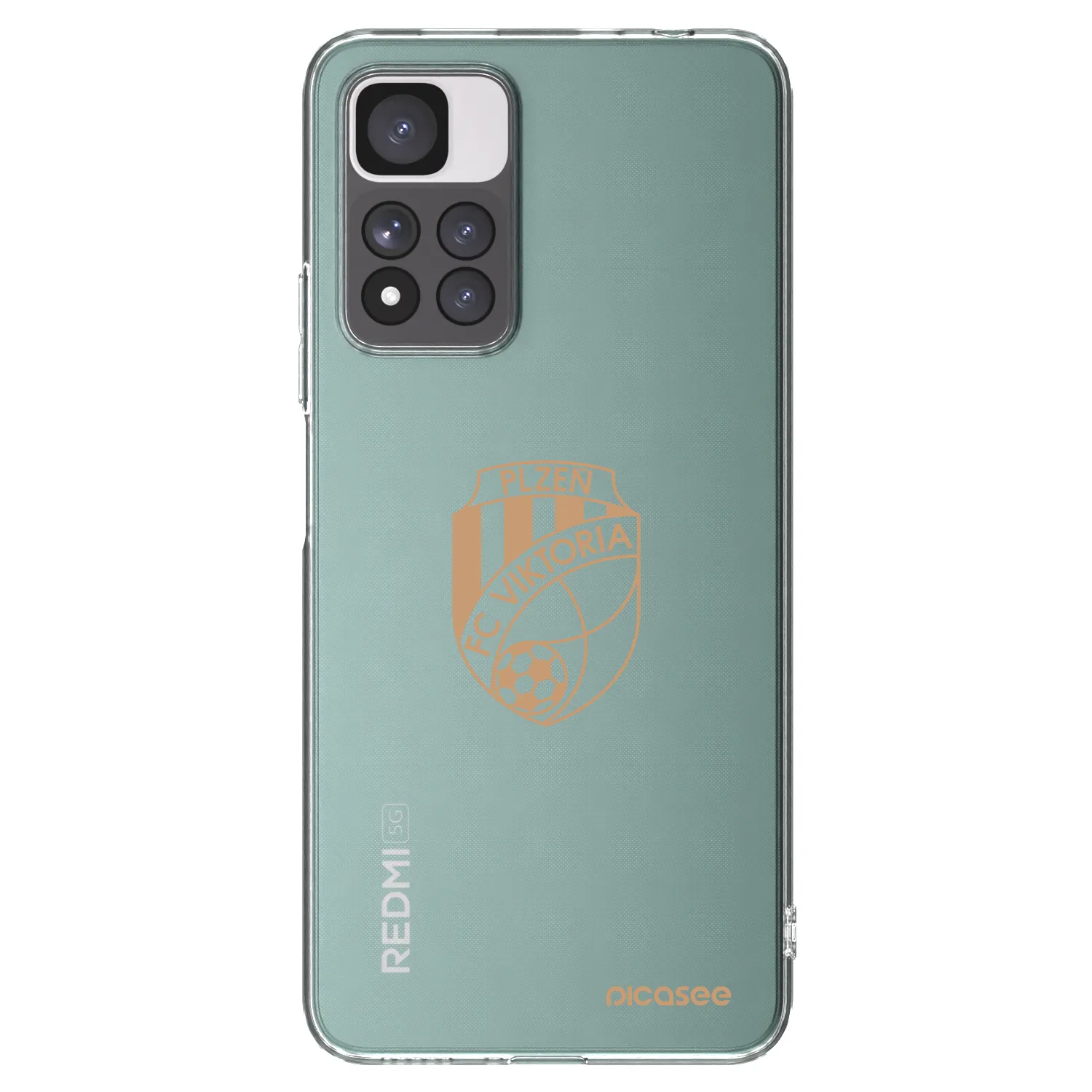 Picasee silikonový průhledný obal pro Xiaomi Redmi Note 11 Pro+ 5G - FC Viktoria Plzeň I