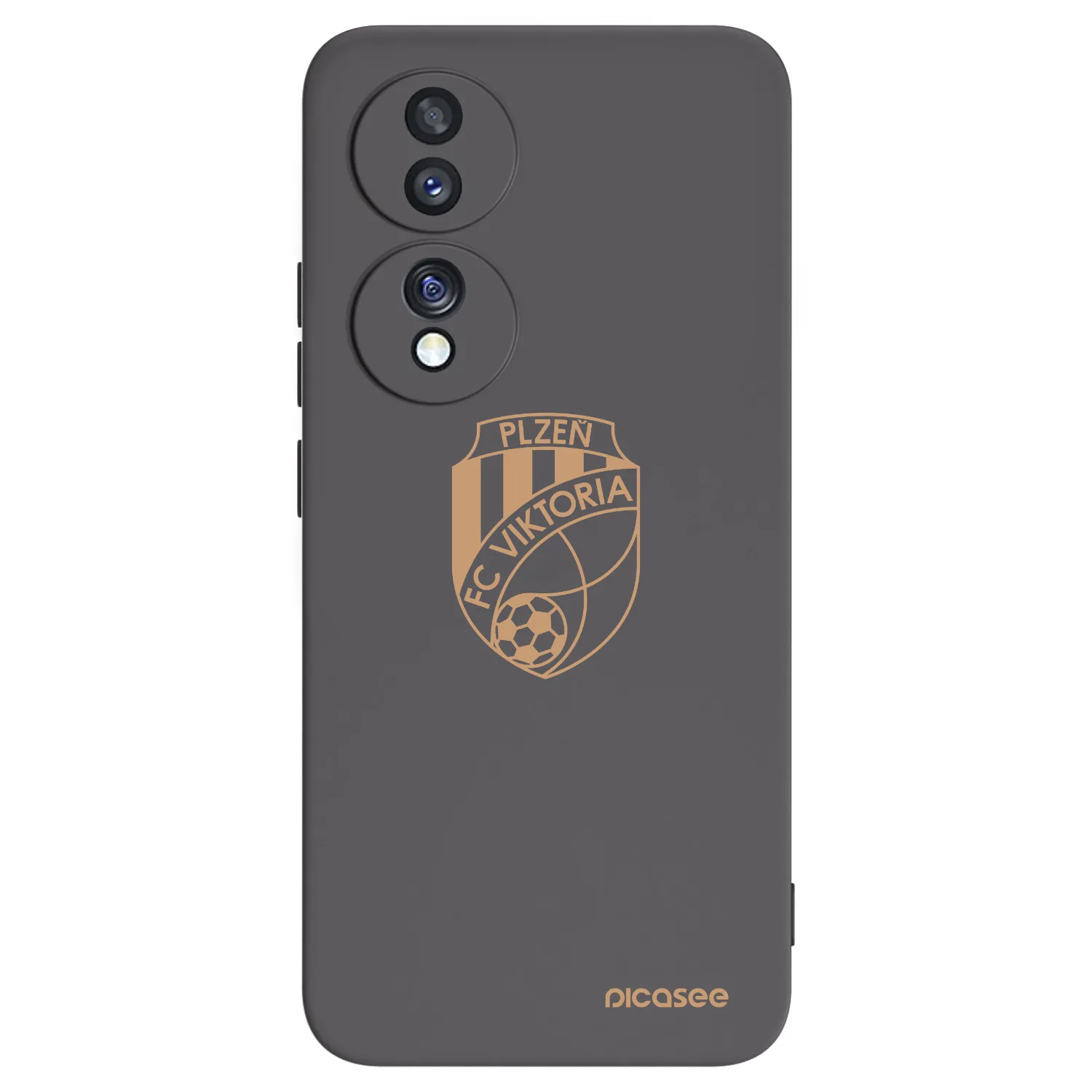 Picasee silikonový černý obal pro Honor 70 - FC Viktoria Plzeň I