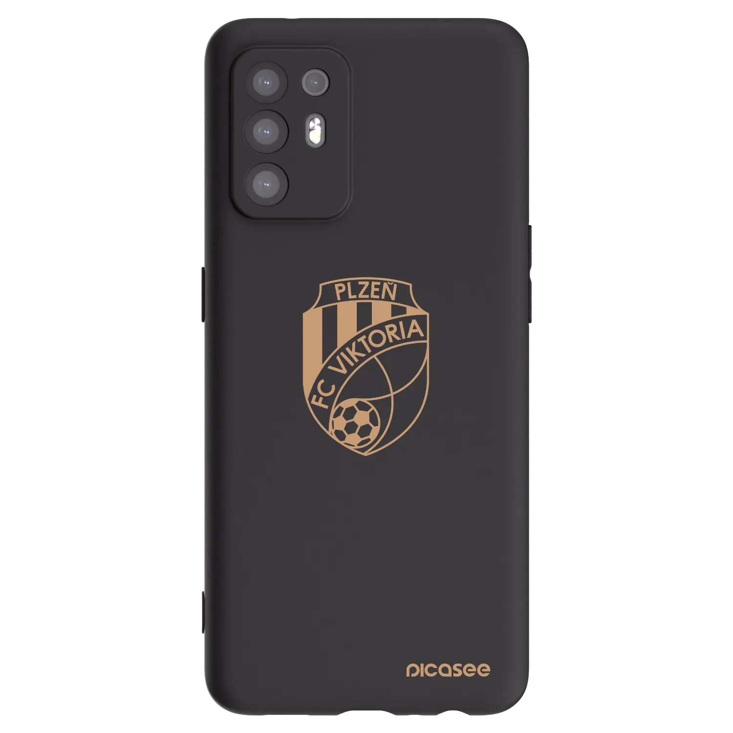 Picasee silikonový černý obal pro OPPO A94 5G - FC Viktoria Plzeň I