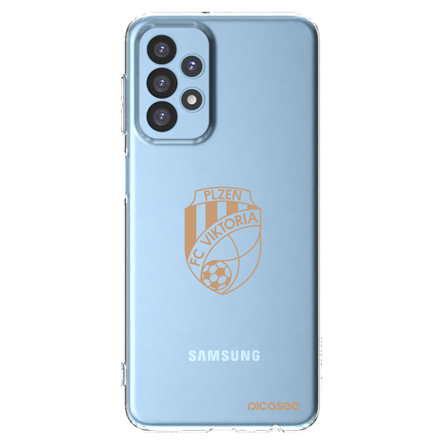 Picasee silikonový průhledný obal pro Samsung Galaxy A23 A235F 4G - FC Viktoria Plzeň I