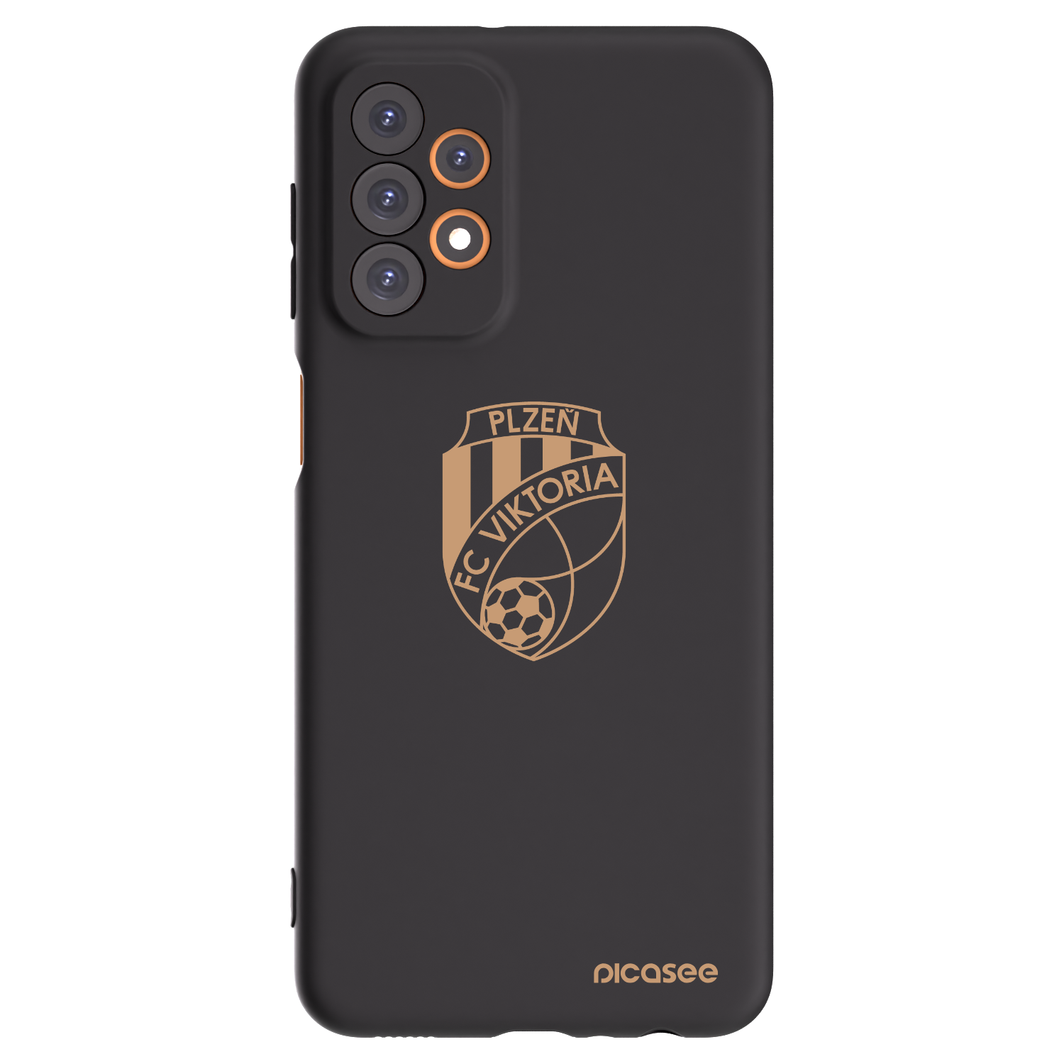 Picasee silikonový černý obal pro Samsung Galaxy A23 A236B 5G - FC Viktoria Plzeň I