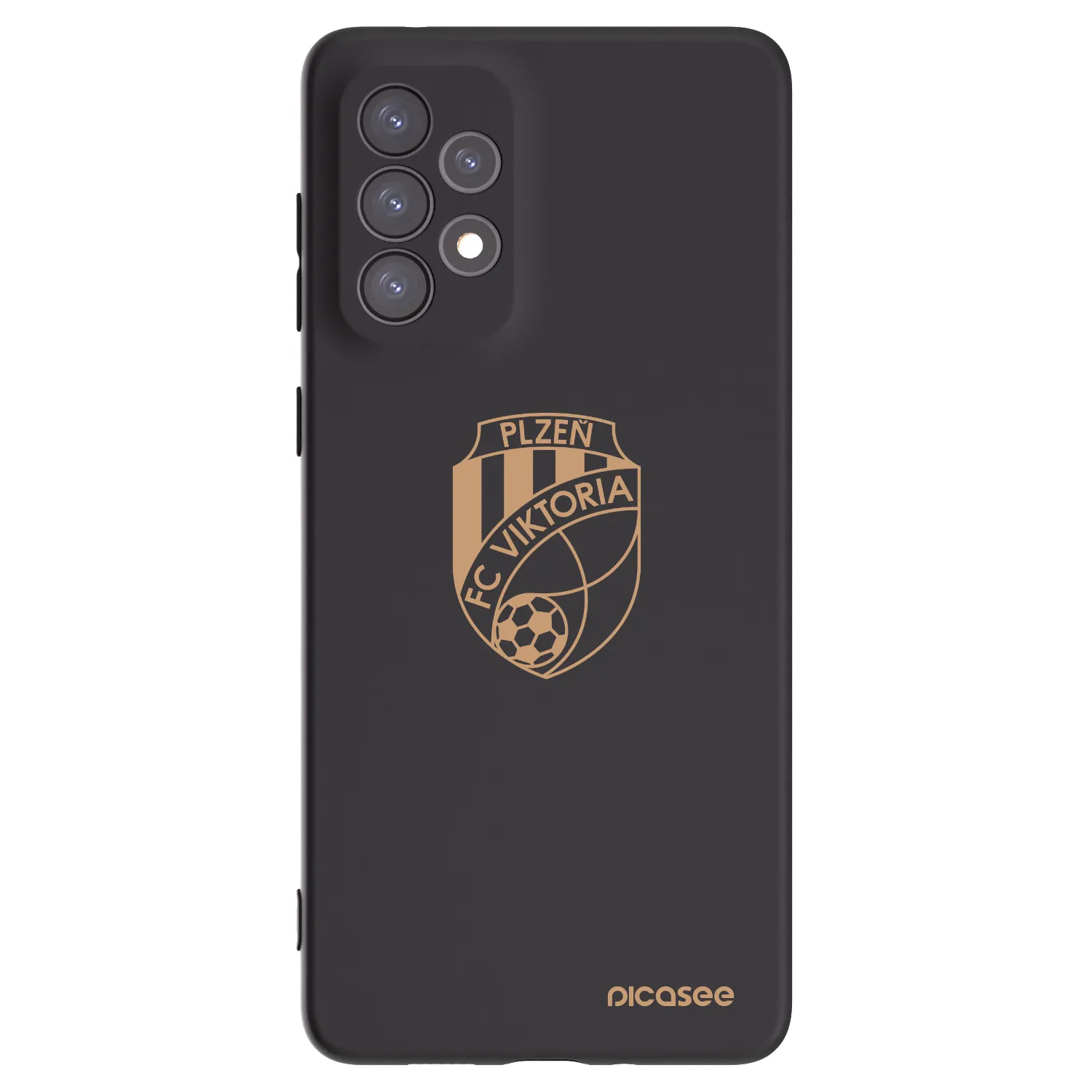 Picasee silikonový černý obal pro Samsung Galaxy A73 5G - FC Viktoria Plzeň I