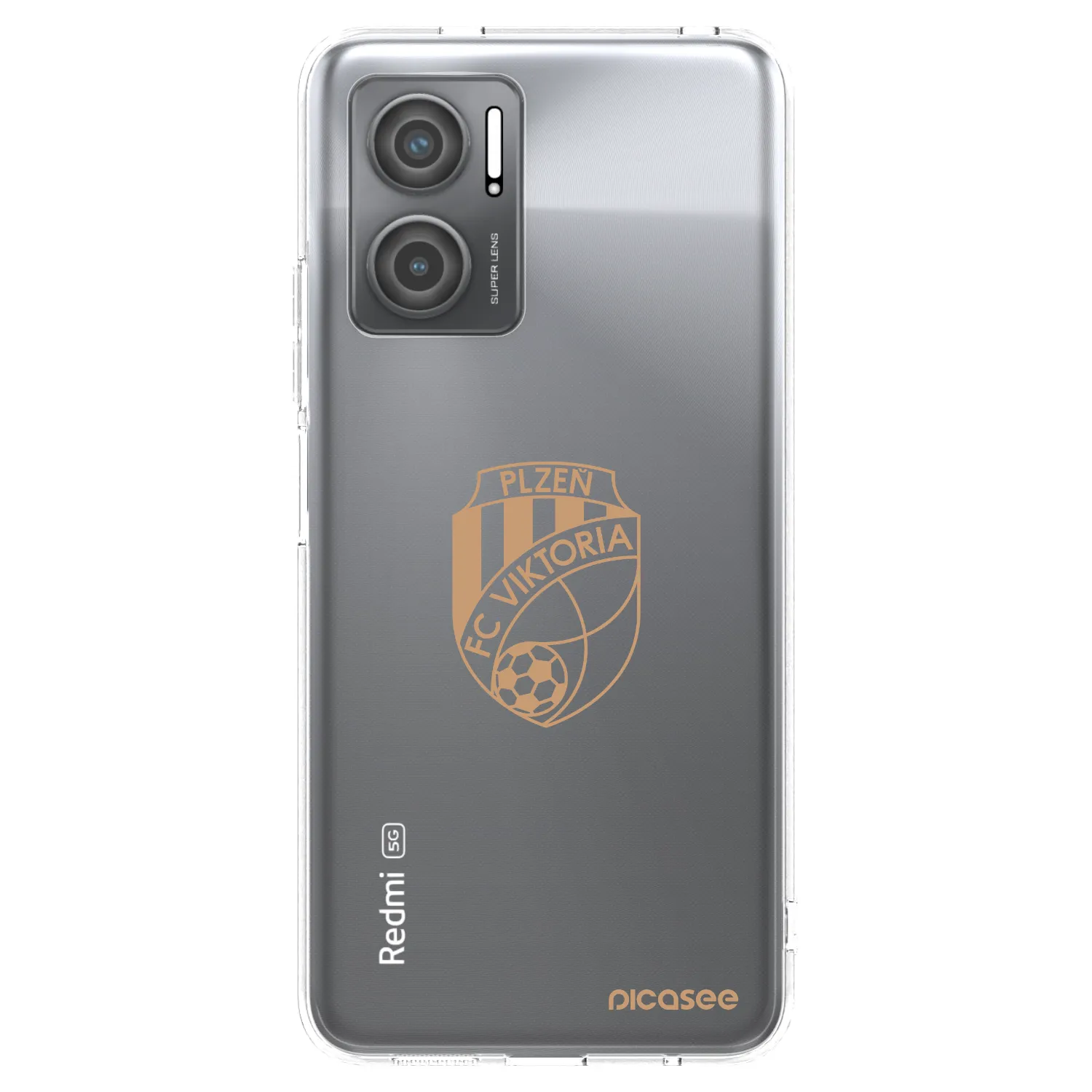 Picasee silikonový průhledný obal pro Xiaomi Redmi 10 5G - FC Viktoria Plzeň I
