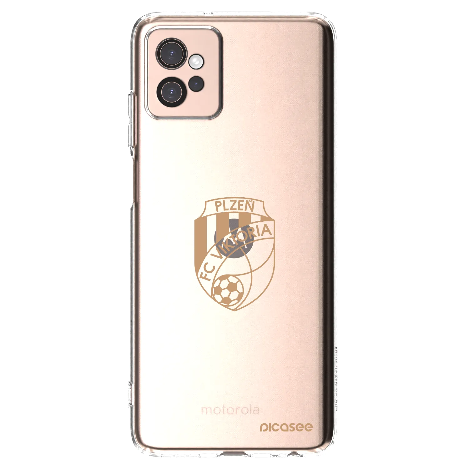 Picasee silikonový průhledný obal pro Motorola Moto G32 - FC Viktoria Plzeň I