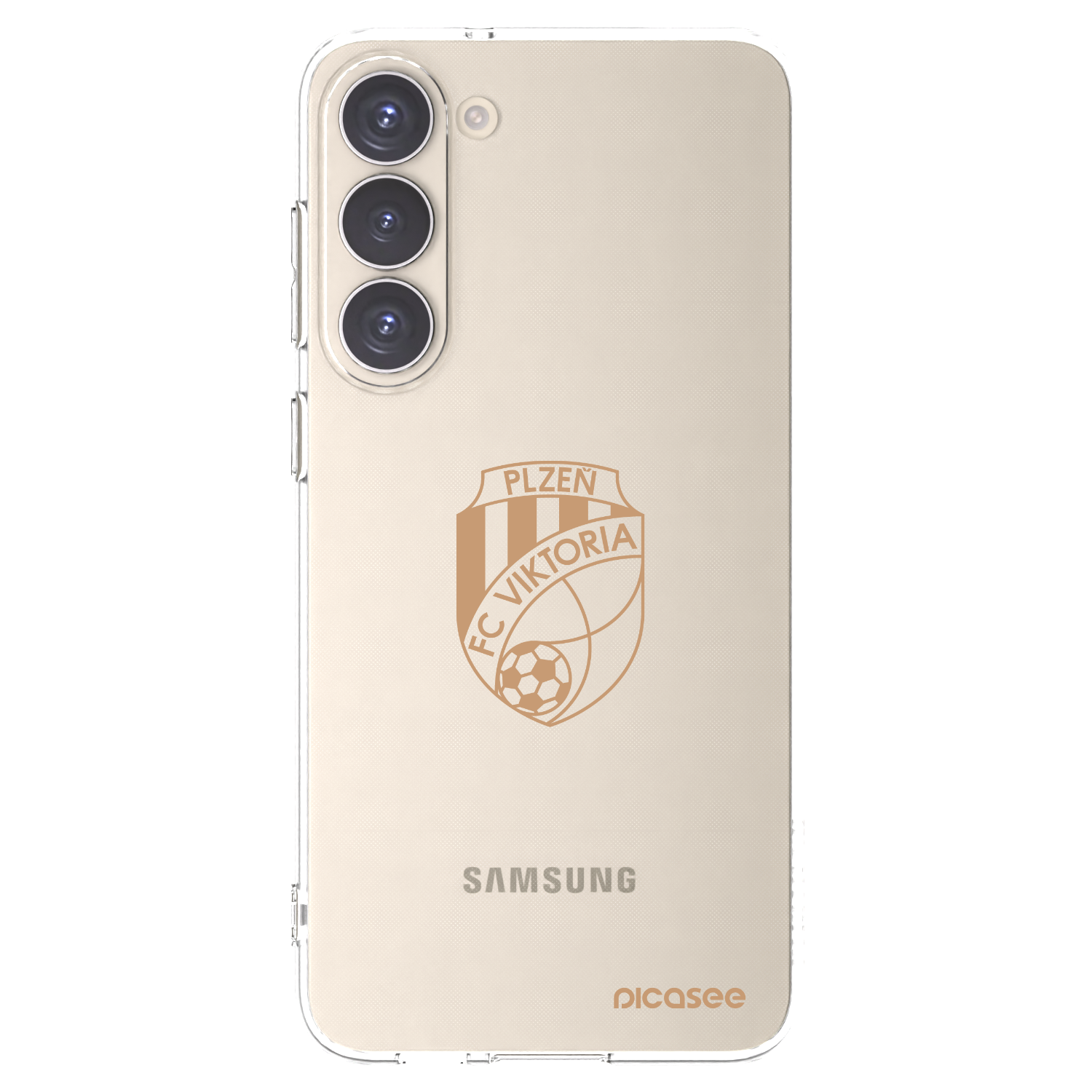 Picasee silikonový průhledný obal pro Samsung Galaxy S23+ 5G - FC Viktoria Plzeň I