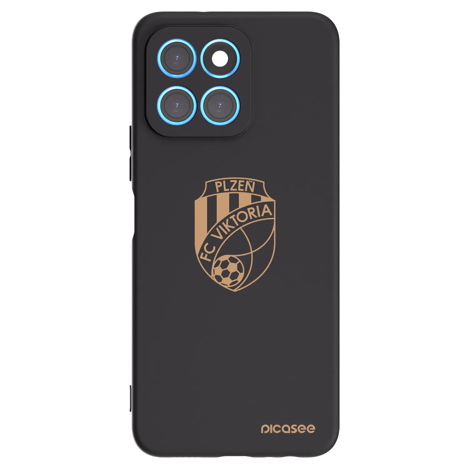 Picasee silikonový černý obal pro Honor X6 - FC Viktoria Plzeň I