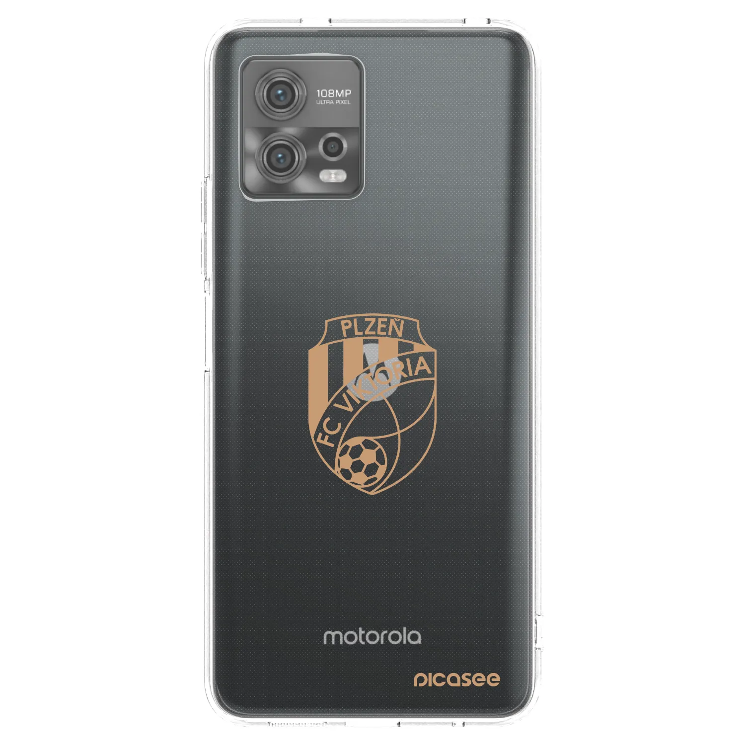 Picasee silikonový průhledný obal pro Motorola Moto G72 - FC Viktoria Plzeň I