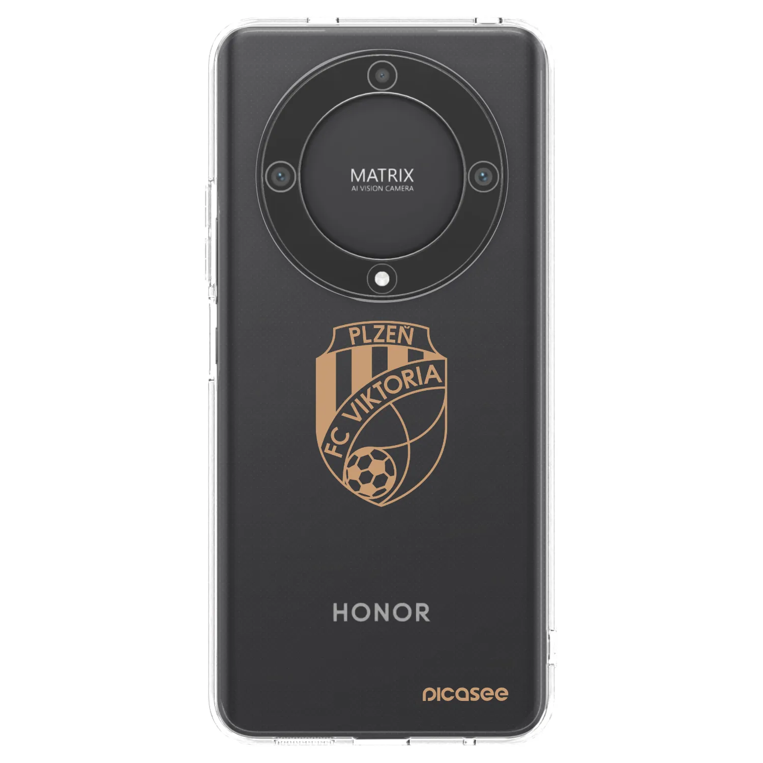 Picasee silikonový průhledný obal pro Honor Magic5 Lite 5G - FC Viktoria Plzeň I