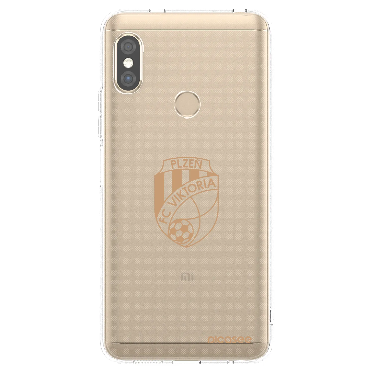 Picasee silikonový průhledný obal pro Xiaomi Redmi Note 5 Global - FC Viktoria Plzeň I