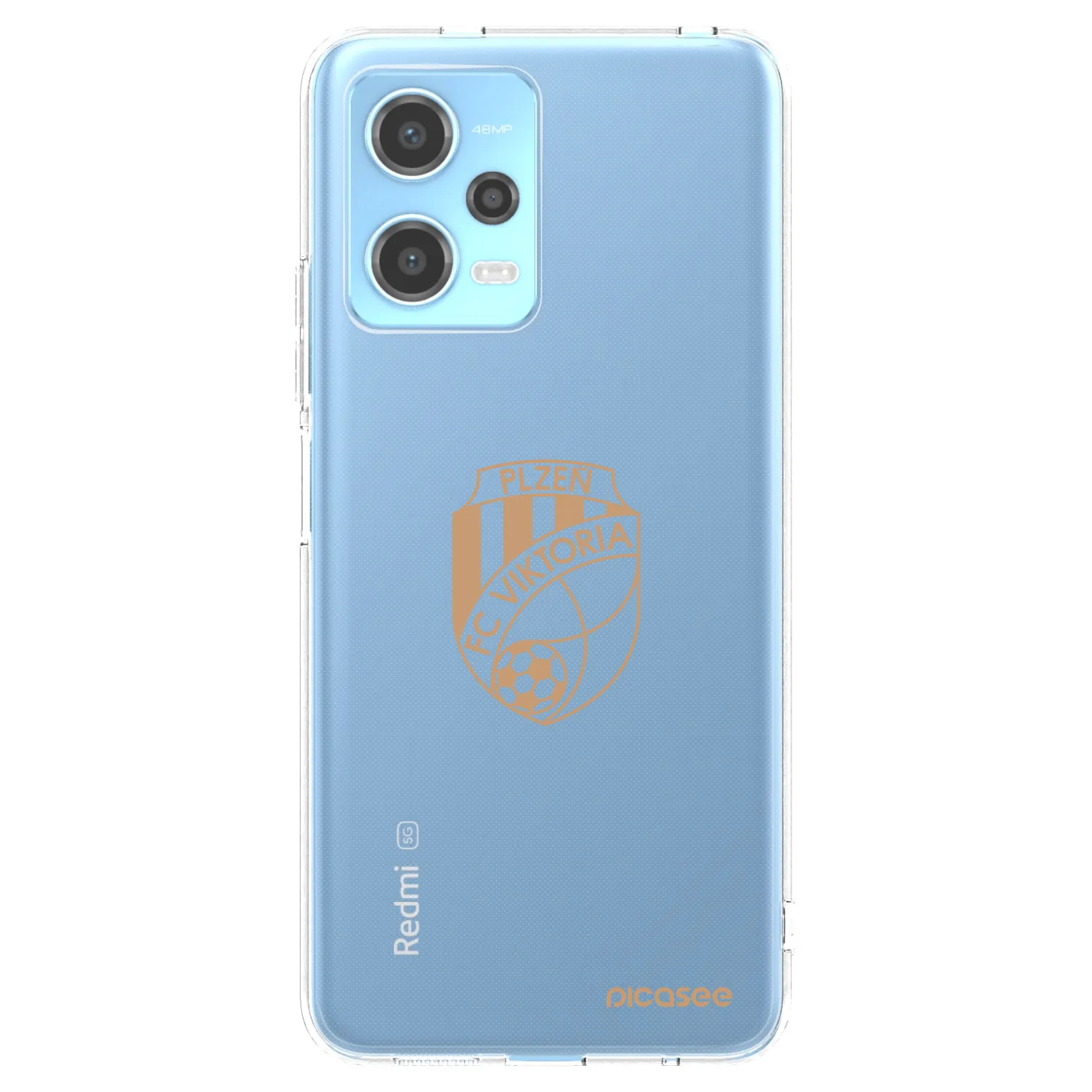 Picasee silikonový průhledný obal pro Xiaomi Redmi Note 12 5G - FC Viktoria Plzeň I