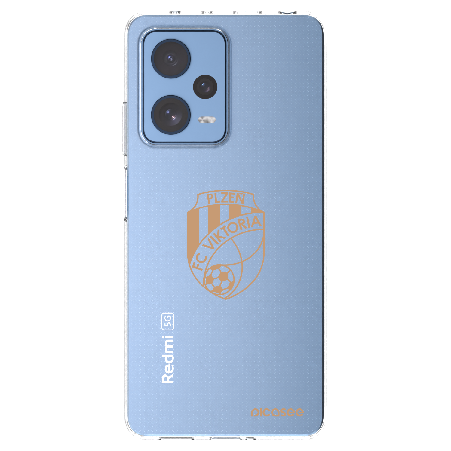 Picasee silikonový průhledný obal pro Xiaomi Redmi Note 12 Pro 5G - FC Viktoria Plzeň I