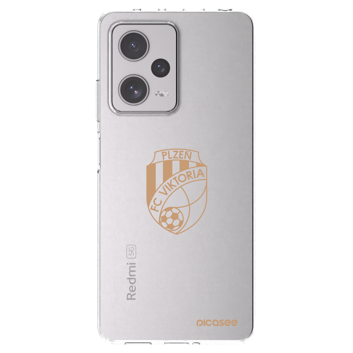 Picasee silikonový průhledný obal pro Xiaomi Redmi Note 12 Pro+ 5G - FC Viktoria Plzeň I
