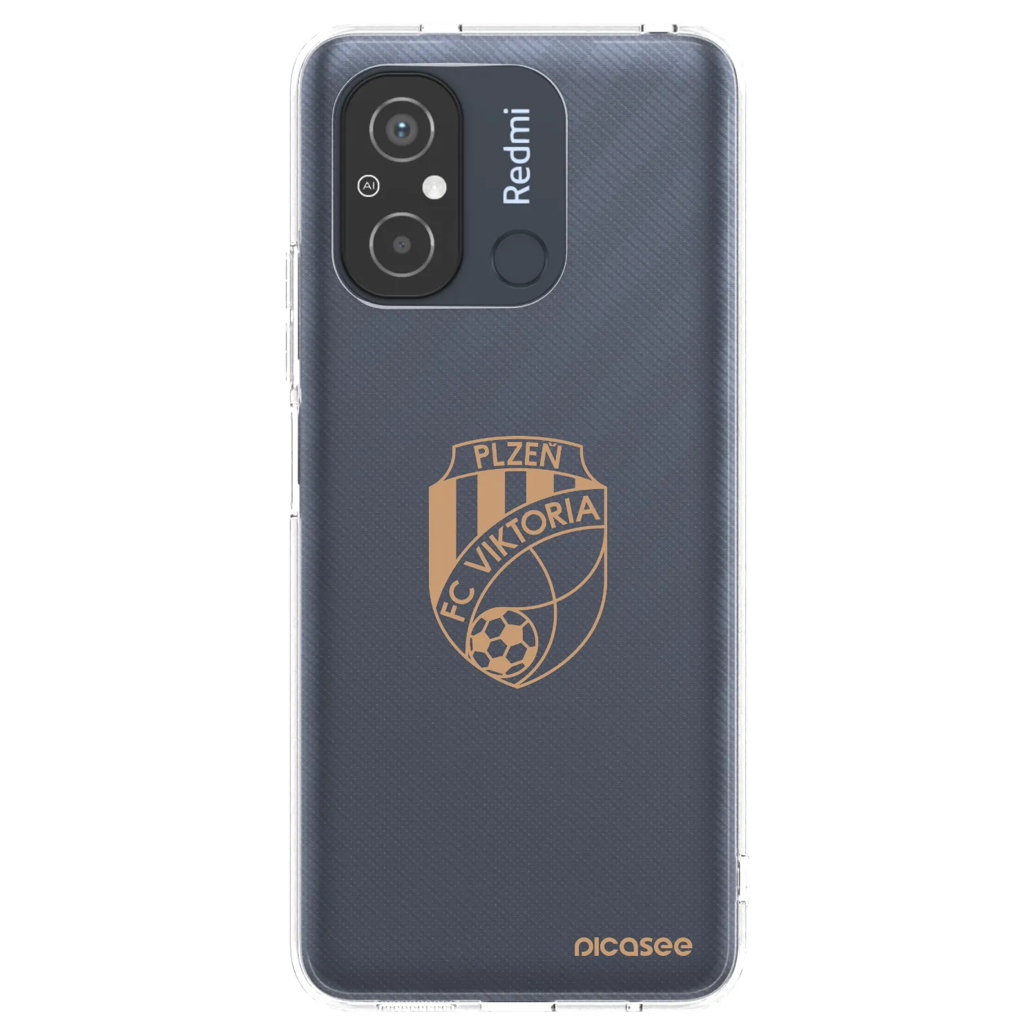 Picasee silikonový průhledný obal pro Xiaomi Redmi 12C - FC Viktoria Plzeň I