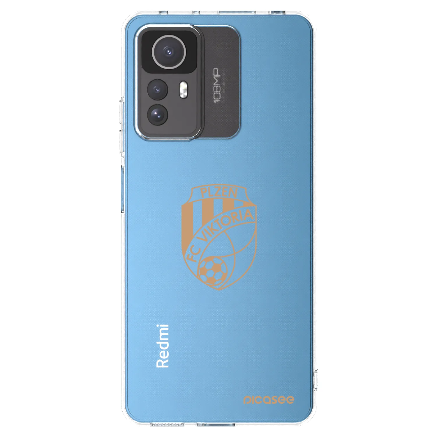 Picasee silikonový průhledný obal pro Xiaomi Redmi Note 12S - FC Viktoria Plzeň I