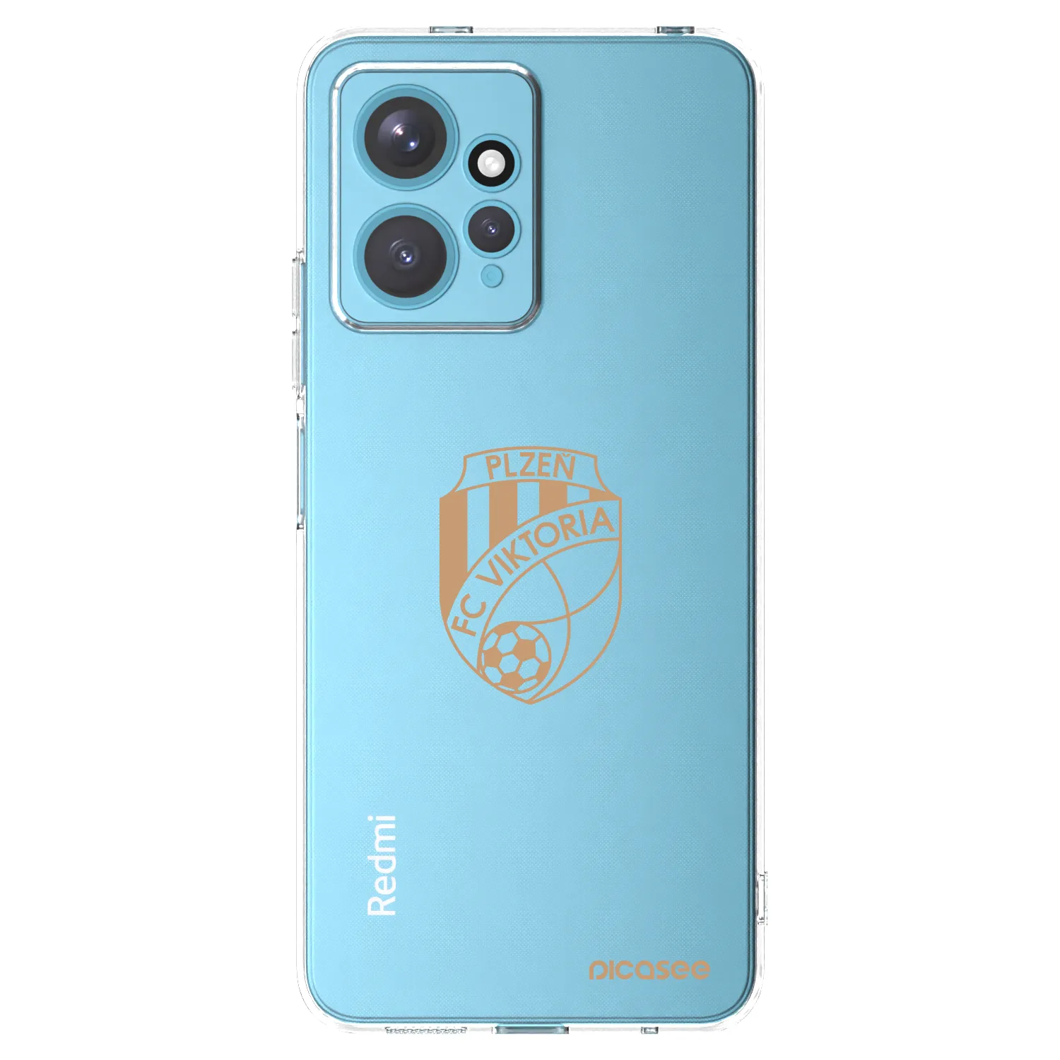 Picasee silikonový průhledný obal pro Xiaomi Redmi Note 12 4G - FC Viktoria Plzeň I