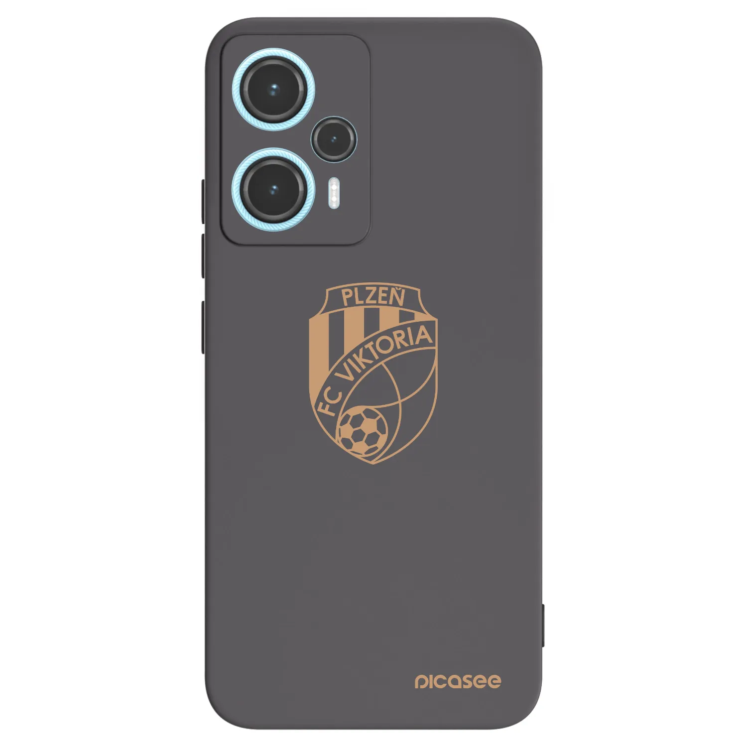 Picasee silikonový černý obal pro Xiaomi Poco F5 - FC Viktoria Plzeň I