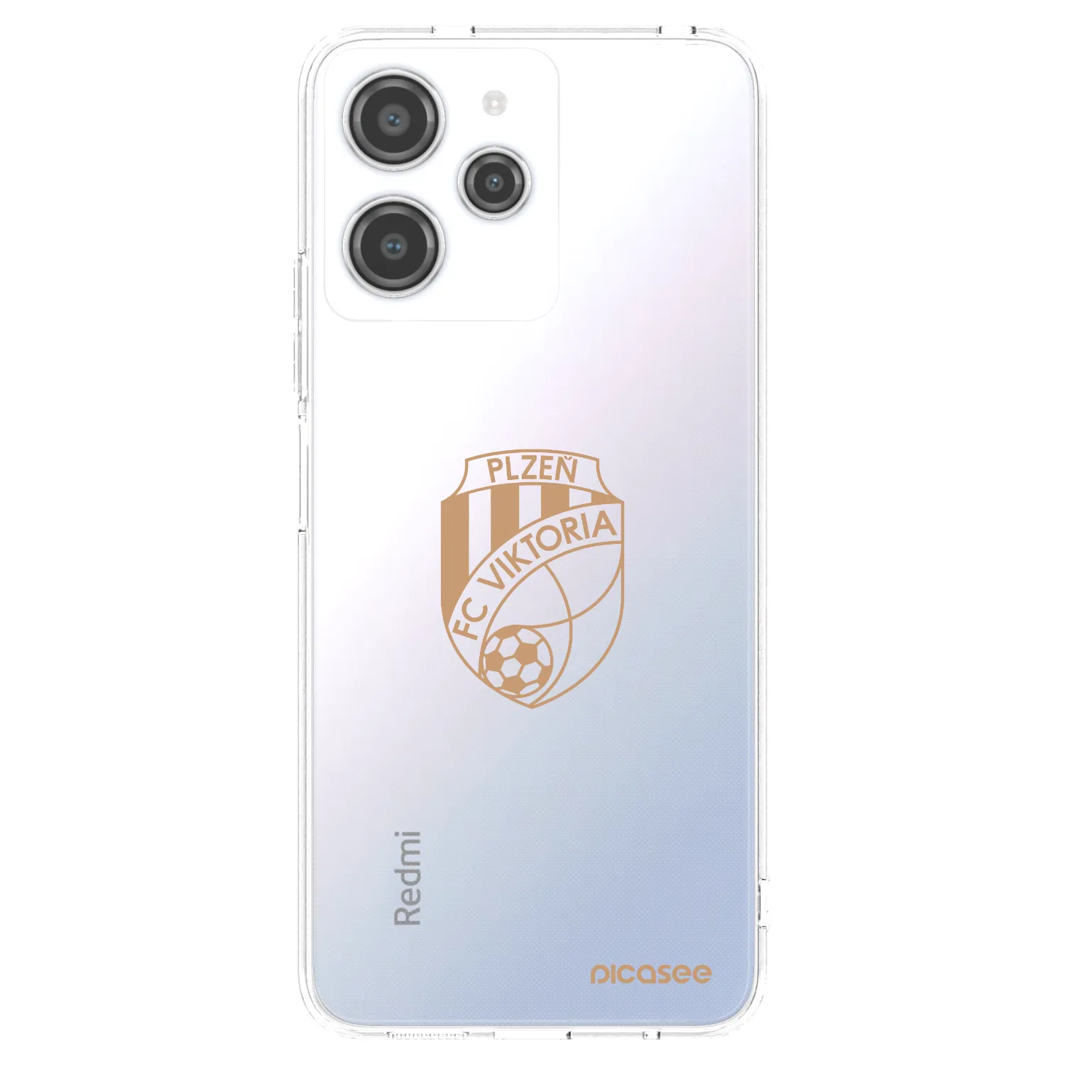 Picasee silikonový průhledný obal pro Xiaomi Redmi 12 4G - FC Viktoria Plzeň I