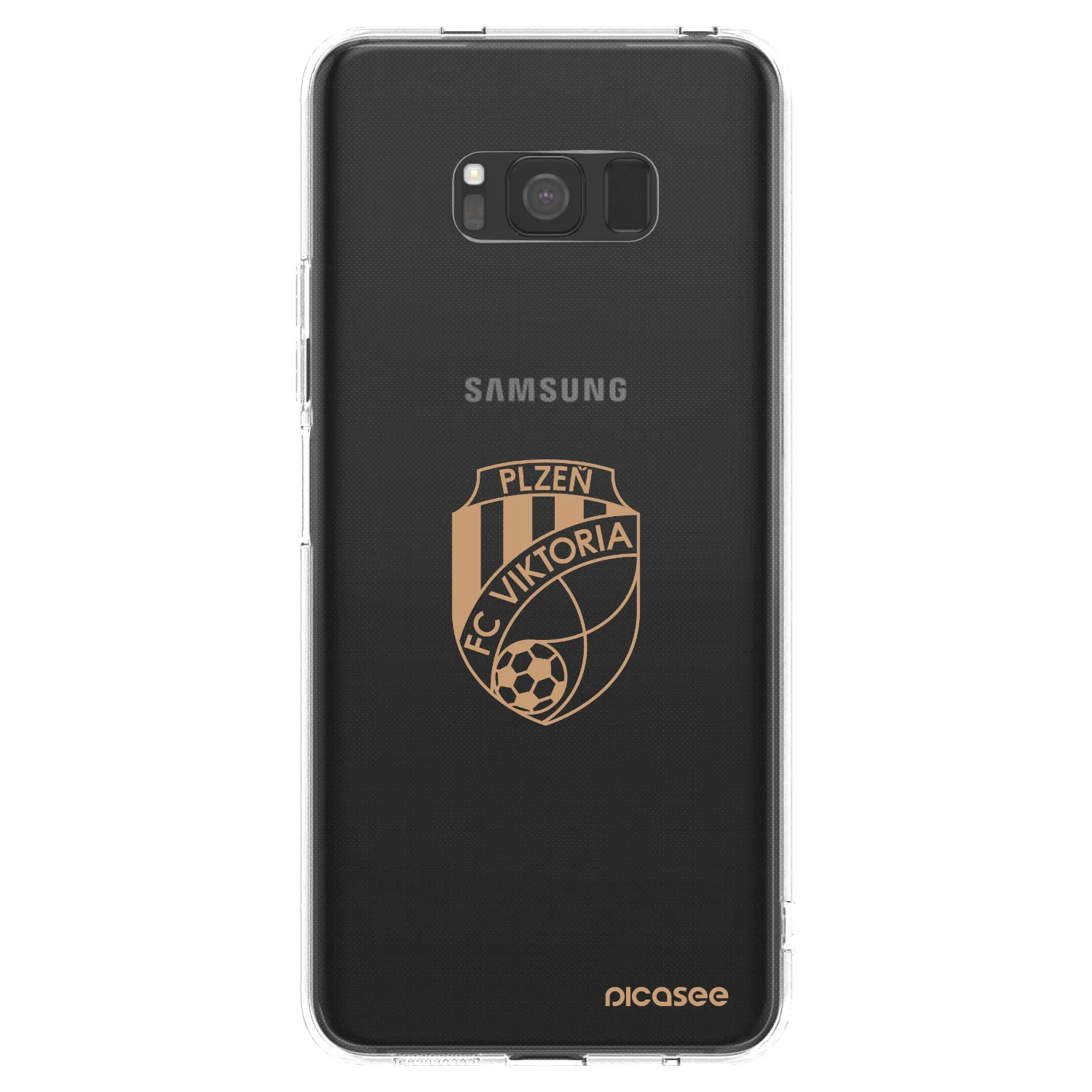 Picasee silikonový průhledný obal pro Samsung Galaxy S8 G950F - FC Viktoria Plzeň I