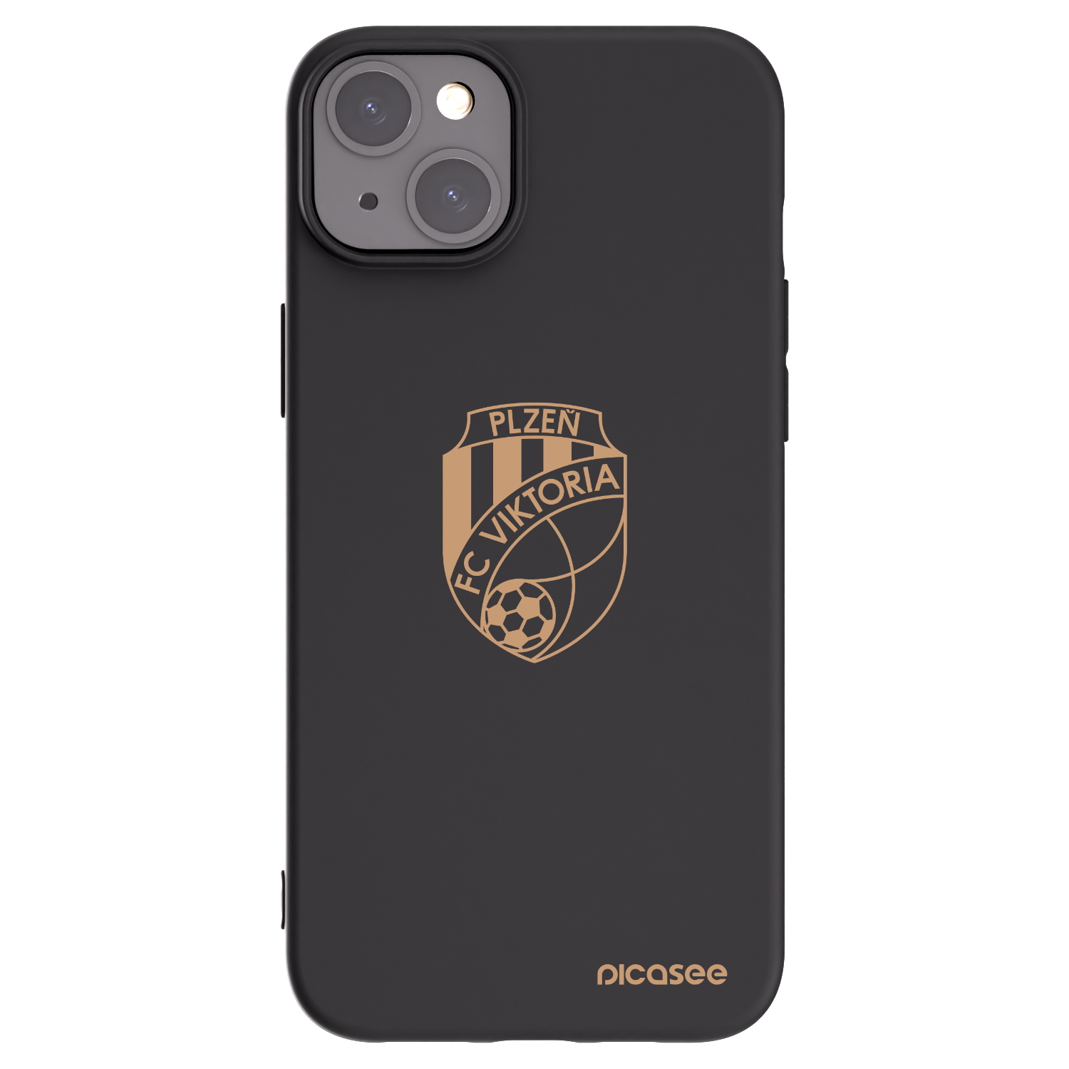 Picasee silikonový černý obal pro Apple iPhone 15 Plus - FC Viktoria Plzeň I