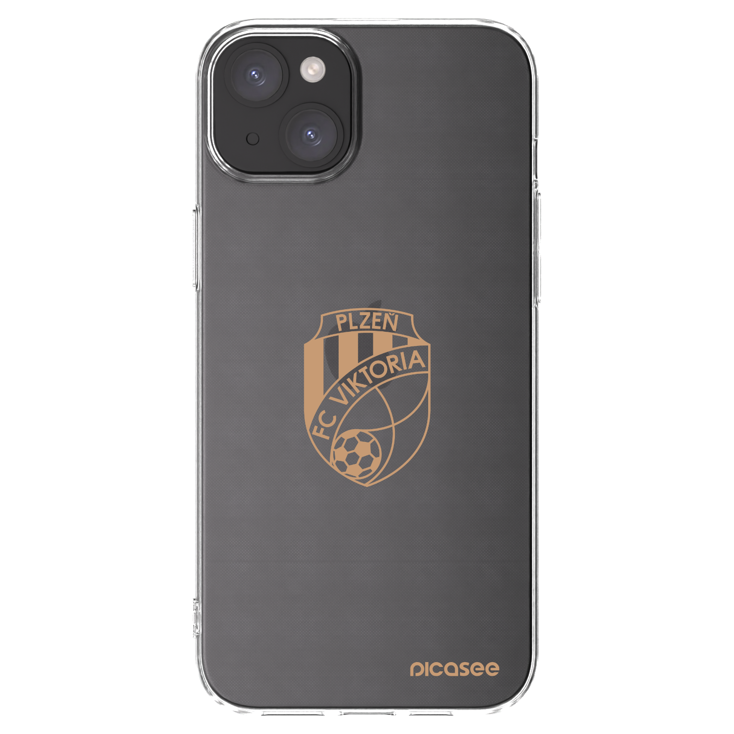 Picasee silikonový průhledný obal pro Apple iPhone 15 Plus - FC Viktoria Plzeň I
