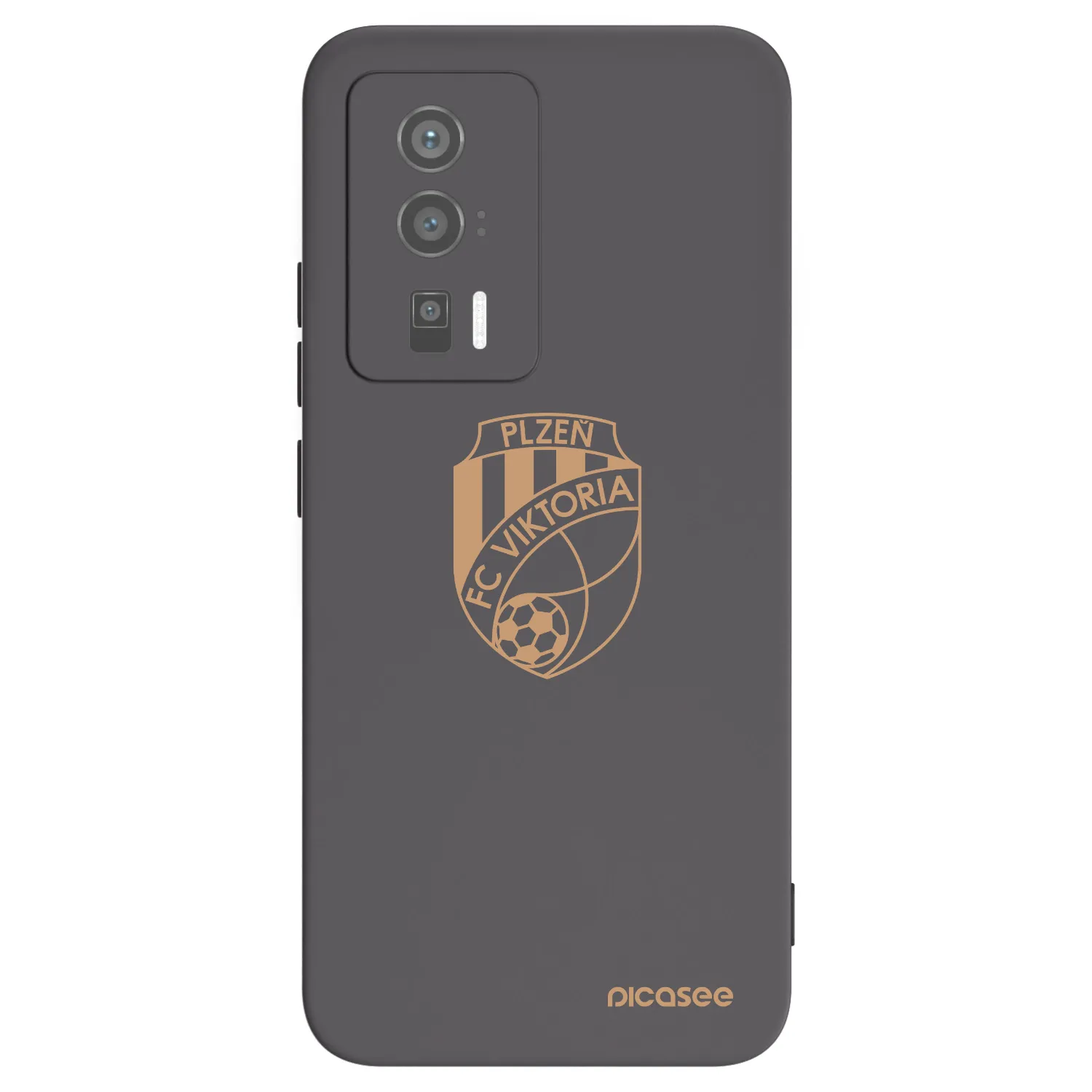 Picasee silikonový černý obal pro Xiaomi Poco F5 Pro 5G - FC Viktoria Plzeň I