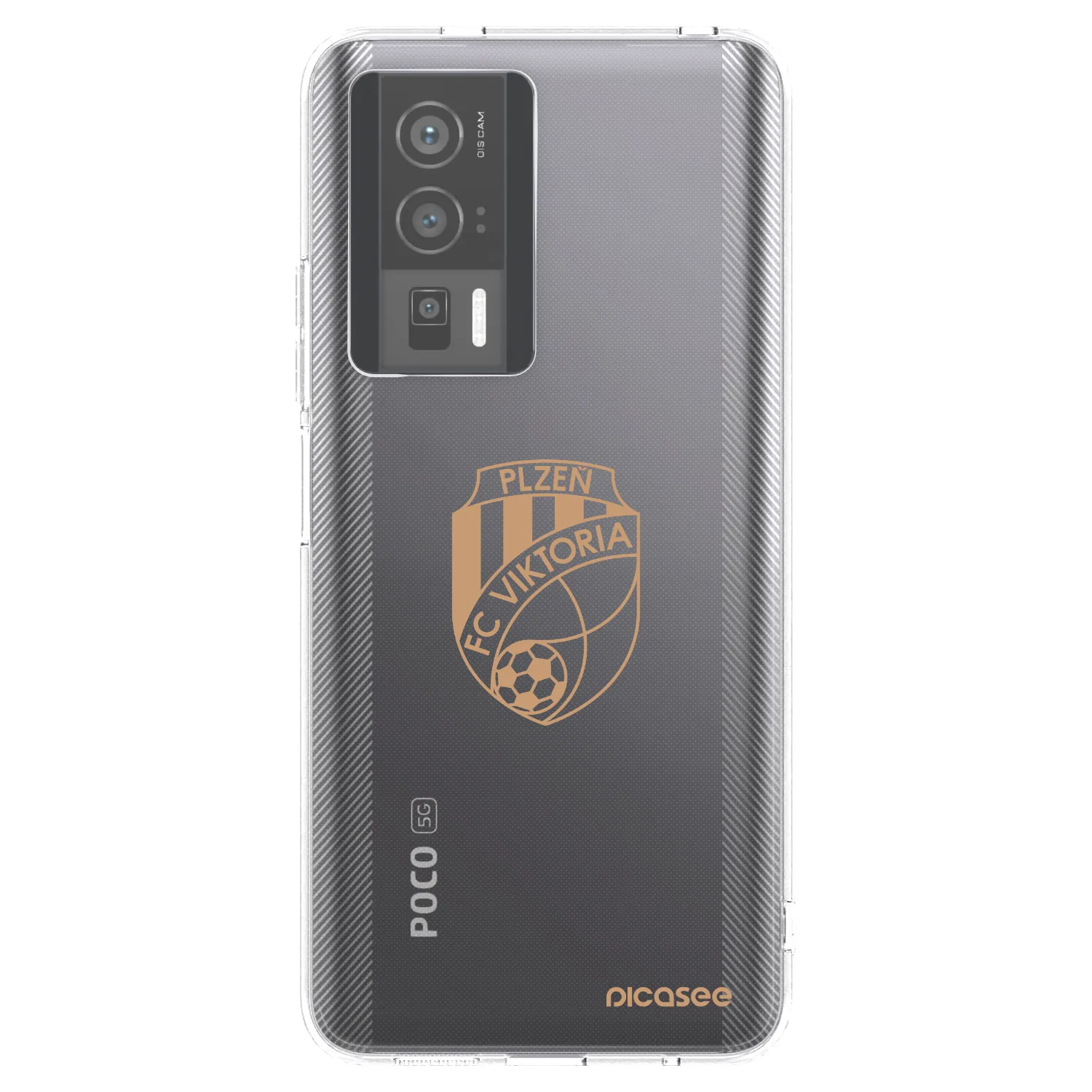 Picasee silikonový průhledný obal pro Xiaomi Poco F5 Pro 5G - FC Viktoria Plzeň I