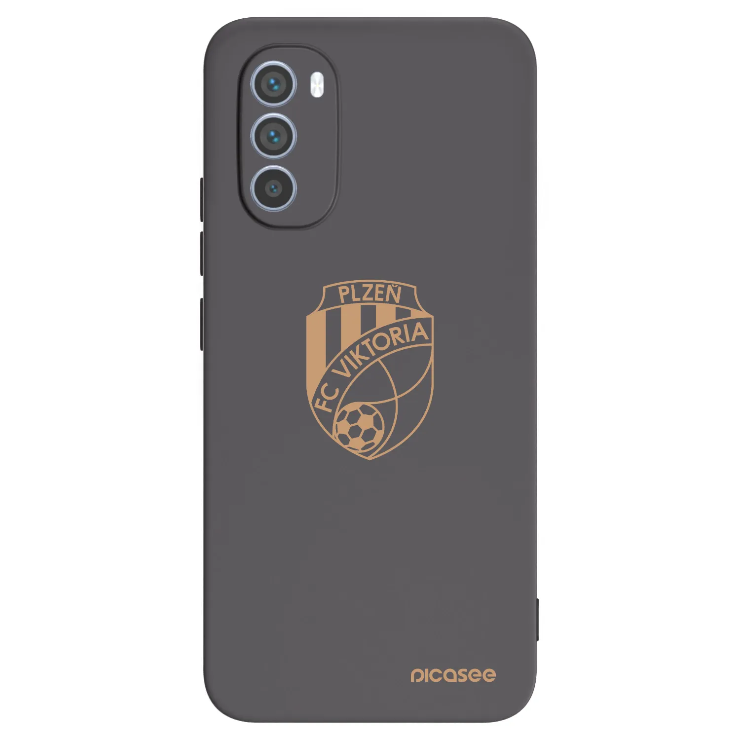 Picasee silikonový černý obal pro Motorola Moto G62 - FC Viktoria Plzeň I