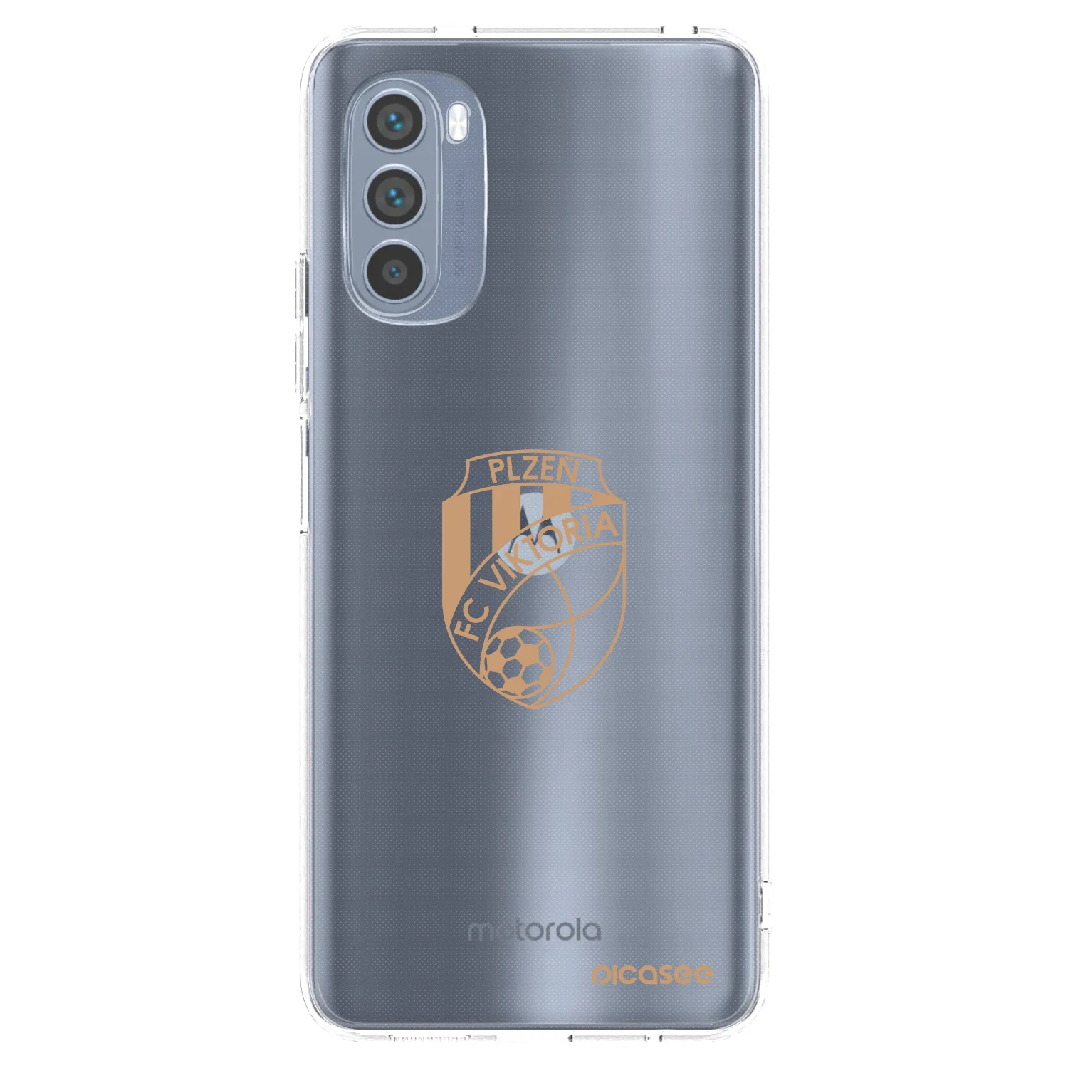 Picasee silikonový průhledný obal pro Motorola Moto G62 - FC Viktoria Plzeň I