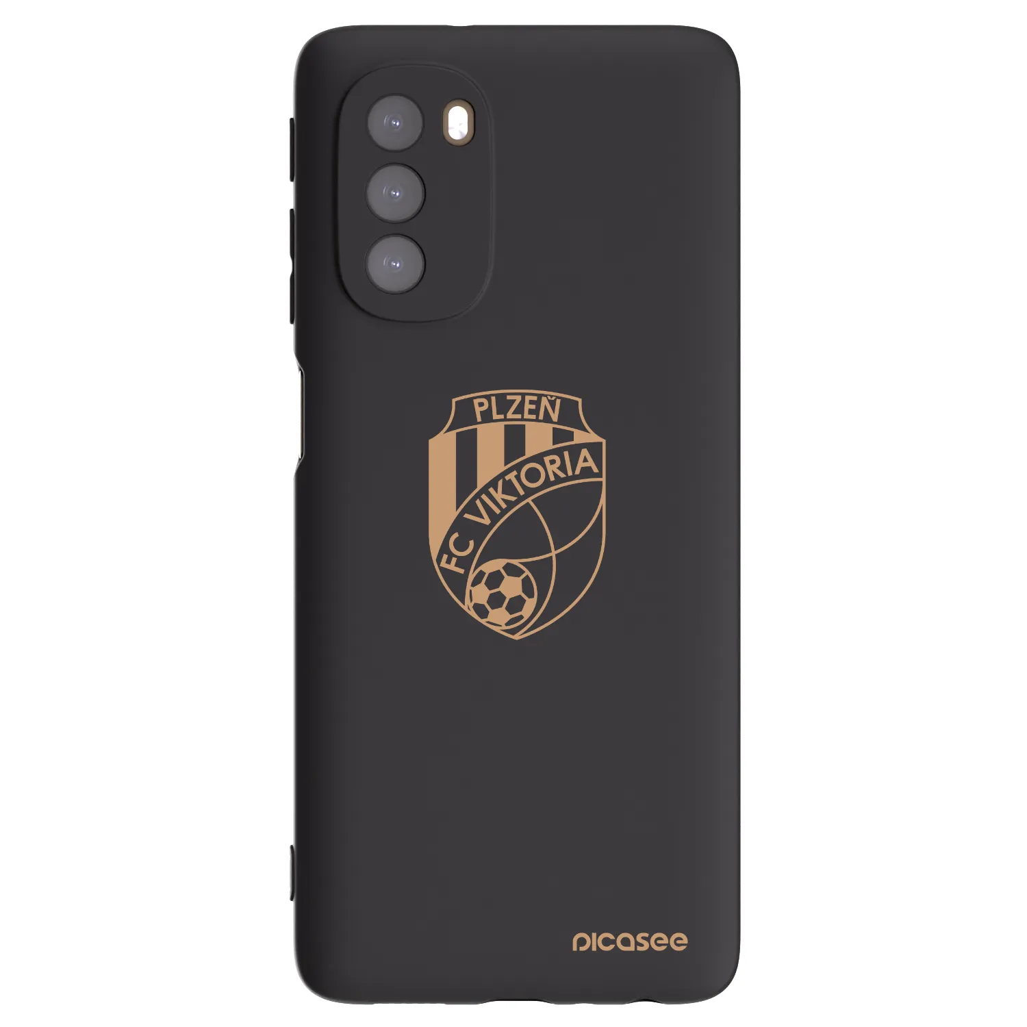 Picasee silikonový černý obal pro Motorola Moto G51 - FC Viktoria Plzeň I