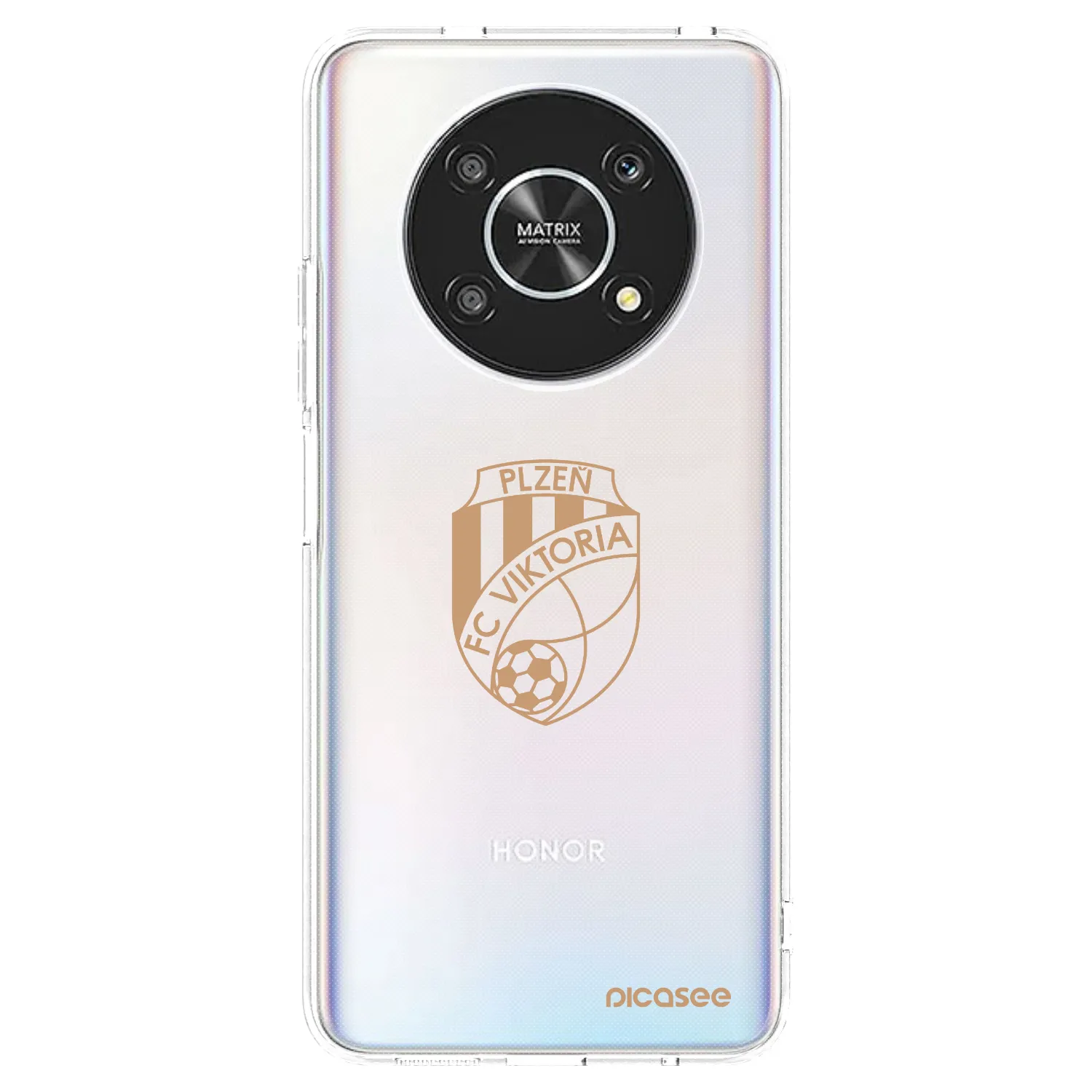 Picasee silikonový průhledný obal pro Honor Magic4 Lite 5G - FC Viktoria Plzeň I