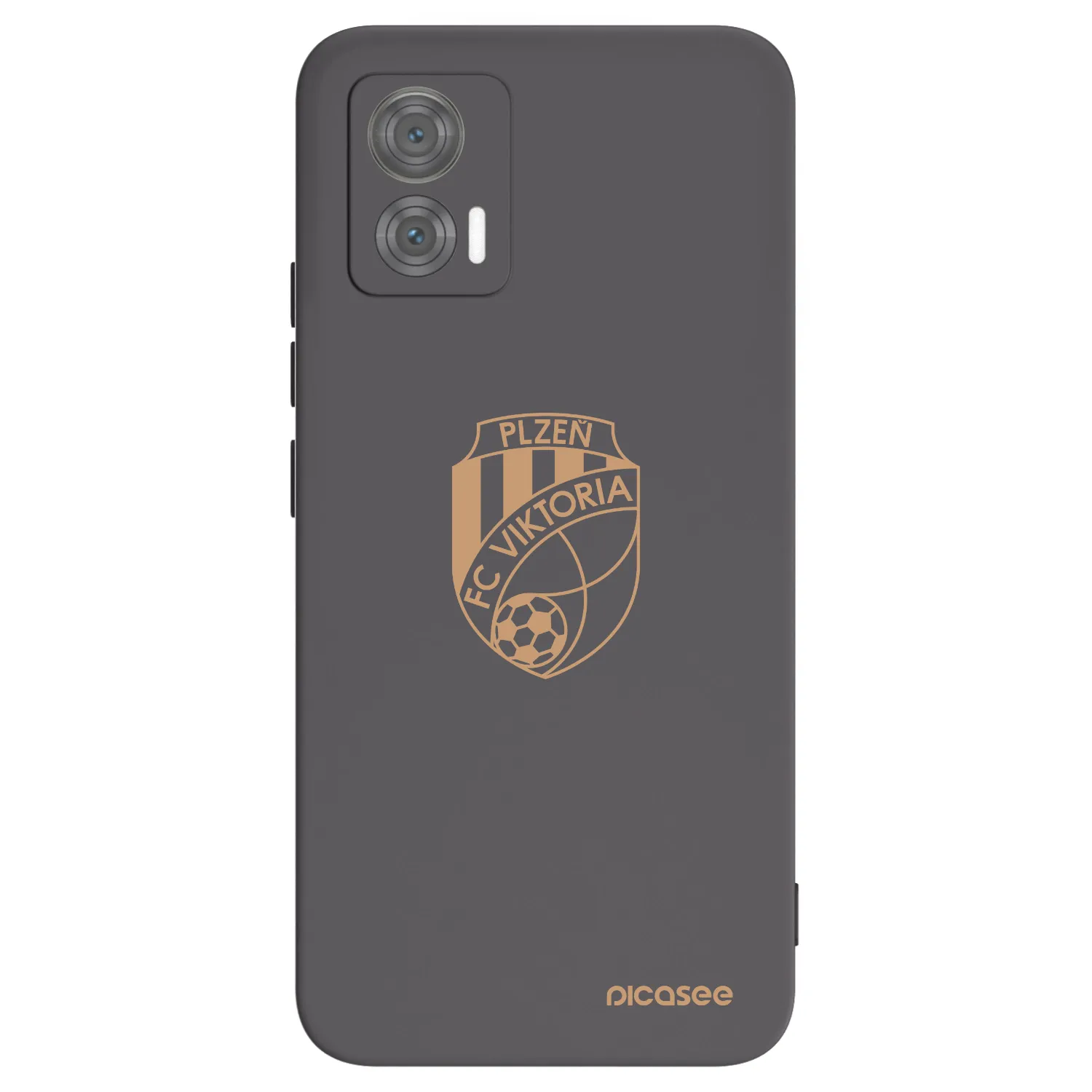 Picasee silikonový černý obal pro Motorola Edge 30 Neo - FC Viktoria Plzeň I