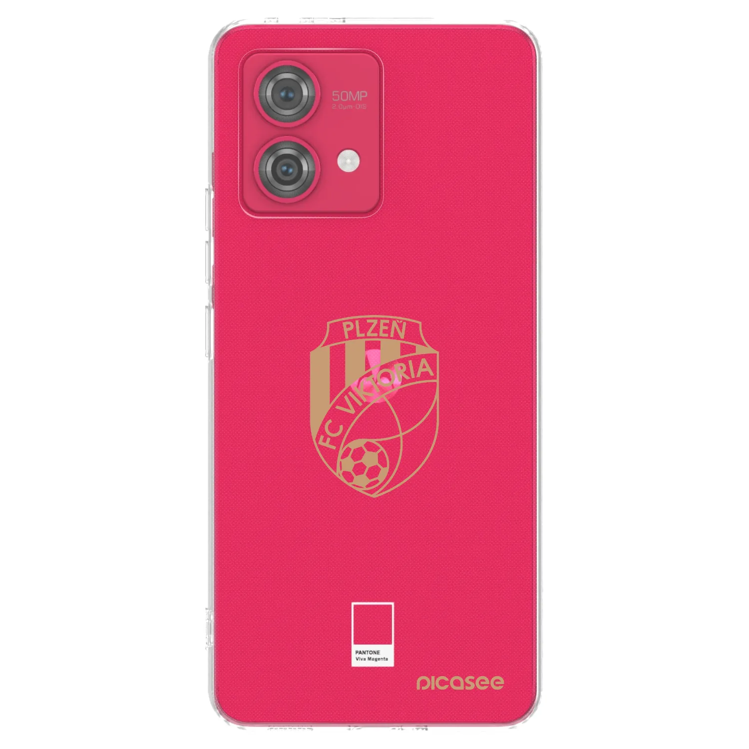 Picasee silikonový průhledný obal pro Motorola Moto G84 5G - FC Viktoria Plzeň I