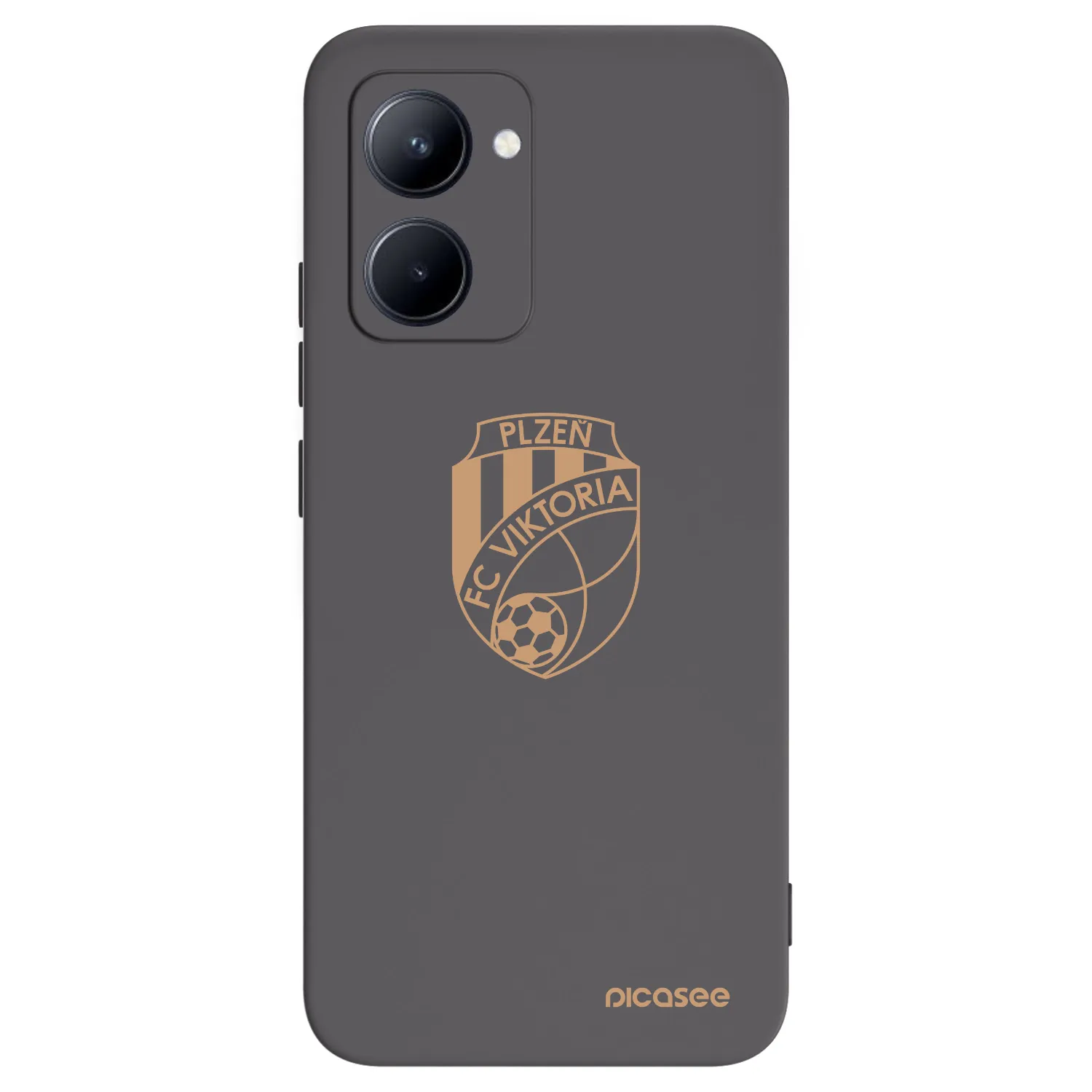 Picasee silikonový černý obal pro Realme C33 (2023) - FC Viktoria Plzeň I