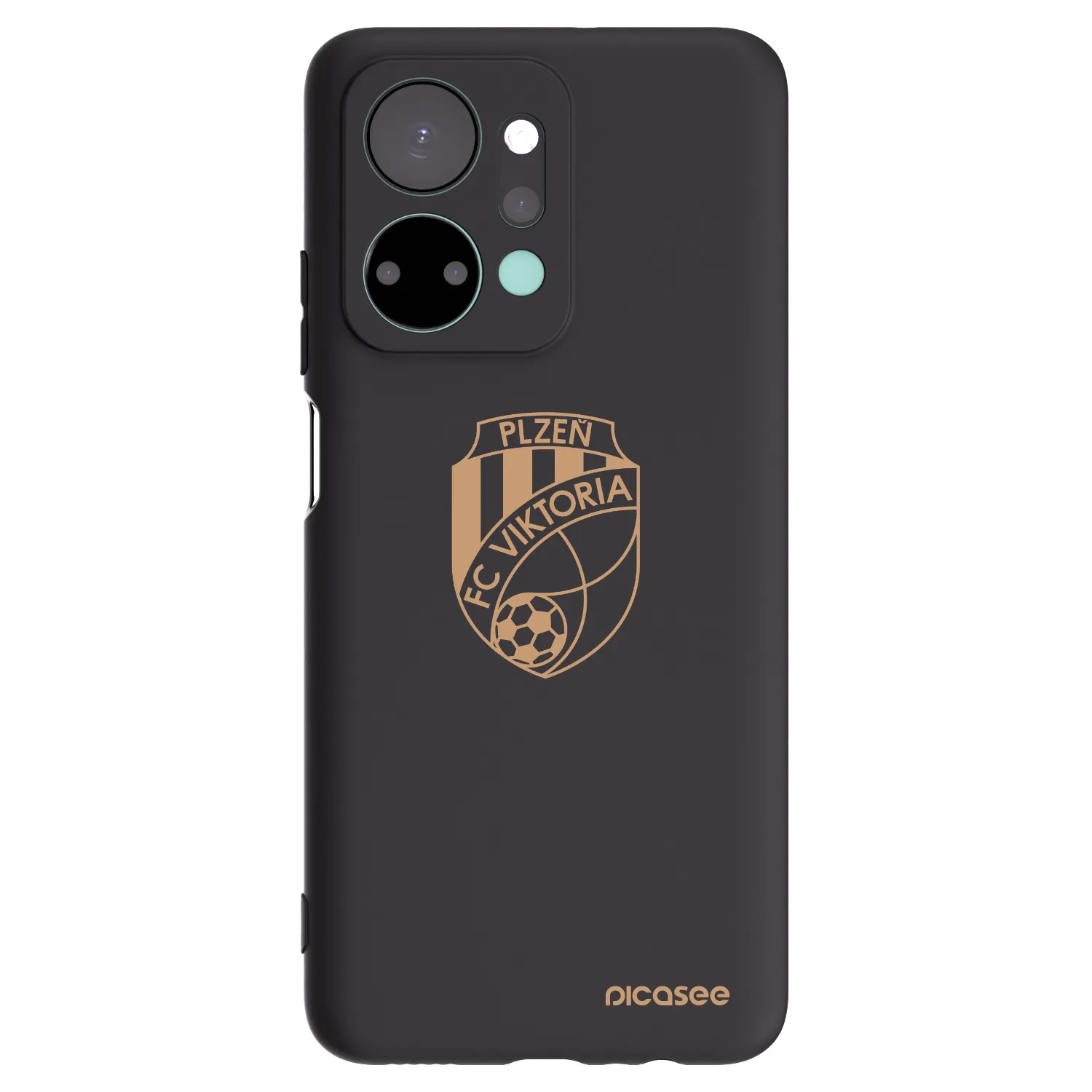 Picasee silikonový černý obal pro Honor X7a - FC Viktoria Plzeň I