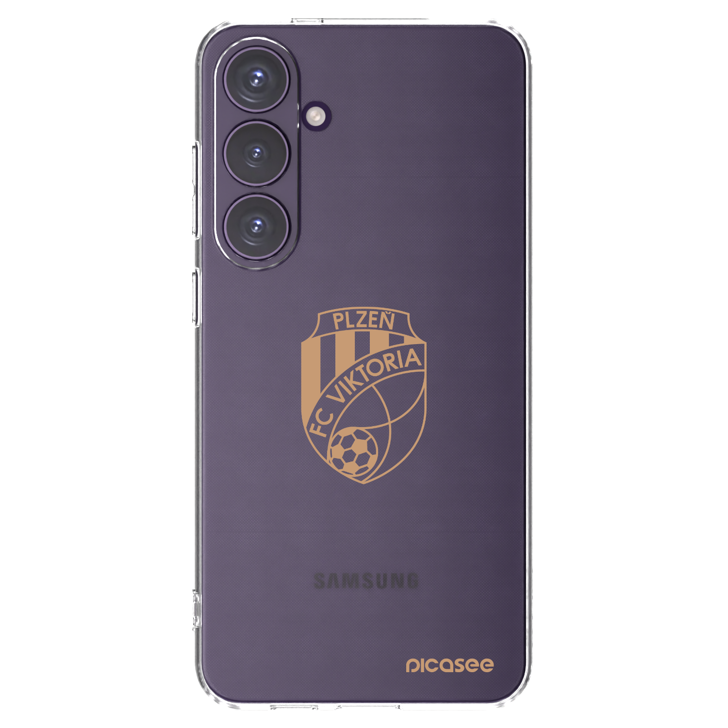 Picasee silikonový průhledný obal pro Samsung Galaxy S24+ S926B 5G - FC Viktoria Plzeň I