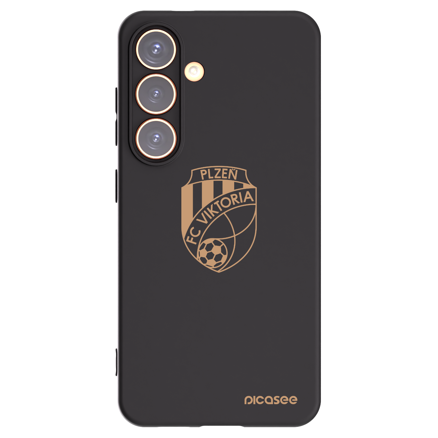 Picasee silikonový černý obal pro Samsung Galaxy S24 S921B 5G - FC Viktoria Plzeň I