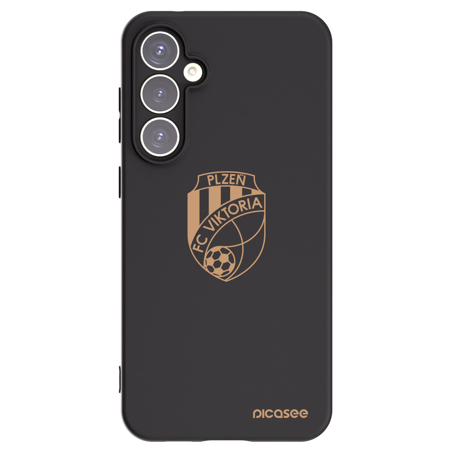 Picasee silikonový černý obal pro Samsung Galaxy S23 FE S711B - FC Viktoria Plzeň I