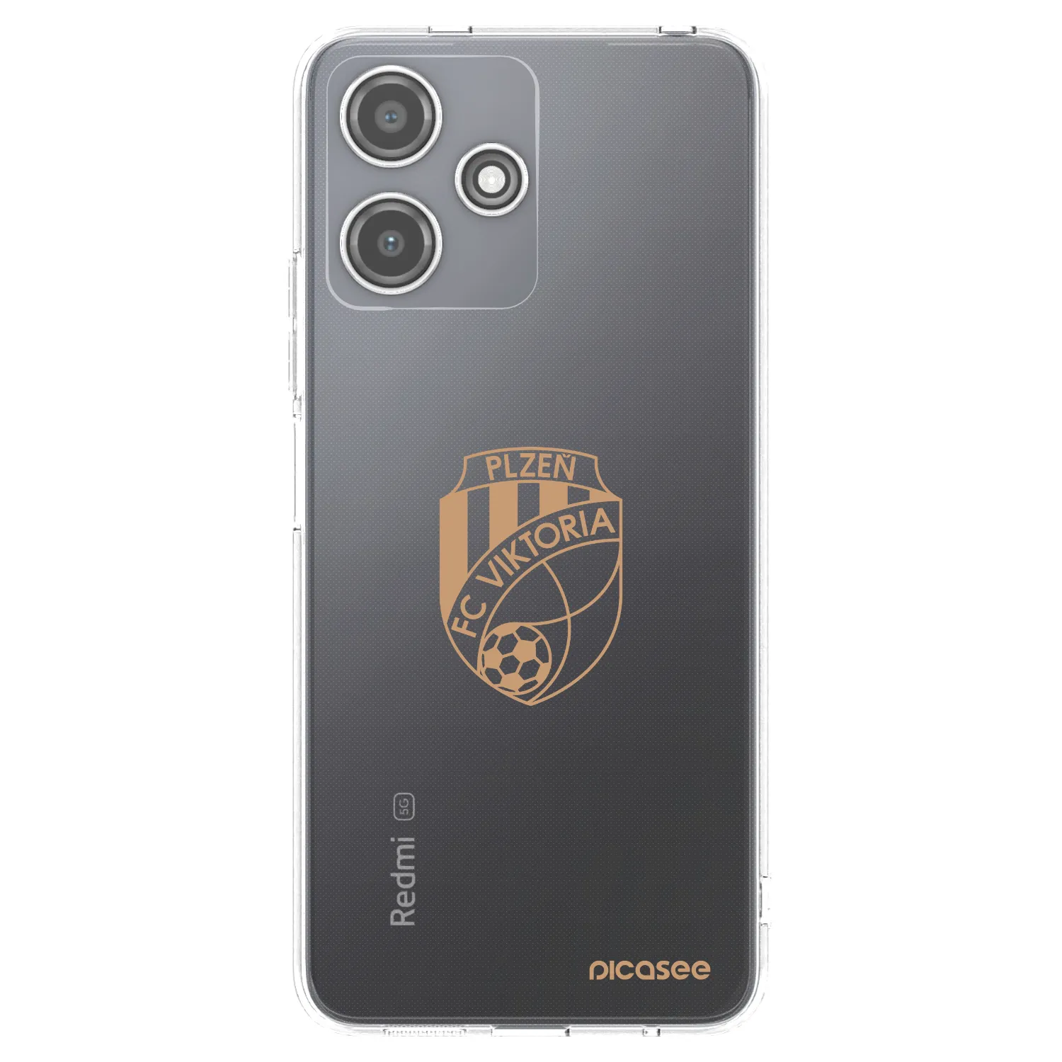 Picasee silikonový průhledný obal pro Xiaomi Redmi 12 5G - FC Viktoria Plzeň I