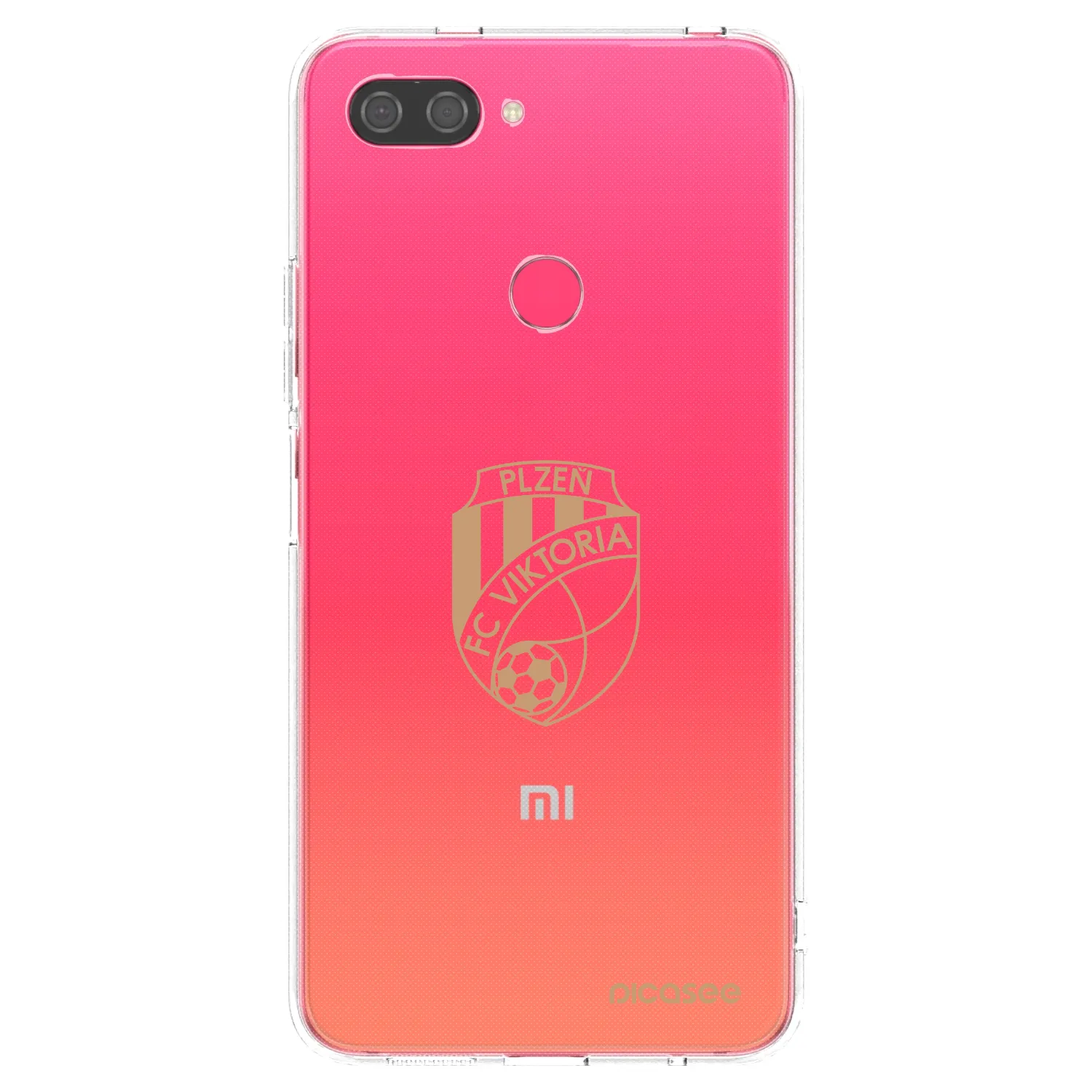 Picasee silikonový průhledný obal pro Xiaomi Mi 8 Lite - FC Viktoria Plzeň I