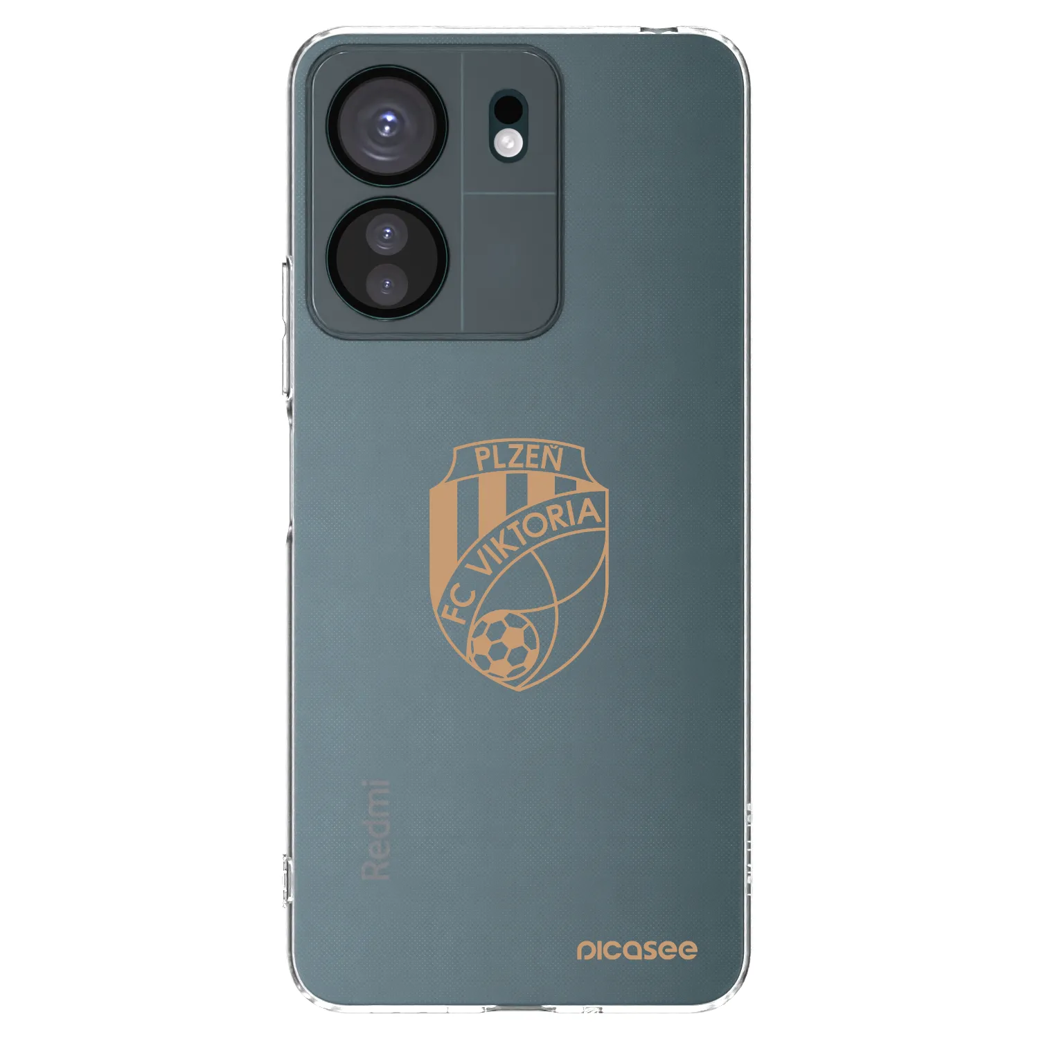 Picasee silikonový průhledný obal pro Xiaomi Redmi 13C 4G - FC Viktoria Plzeň I