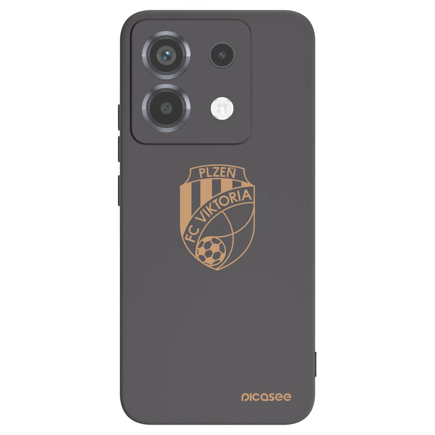 Picasee silikonový černý obal pro Xiaomi Poco X6 - FC Viktoria Plzeň I