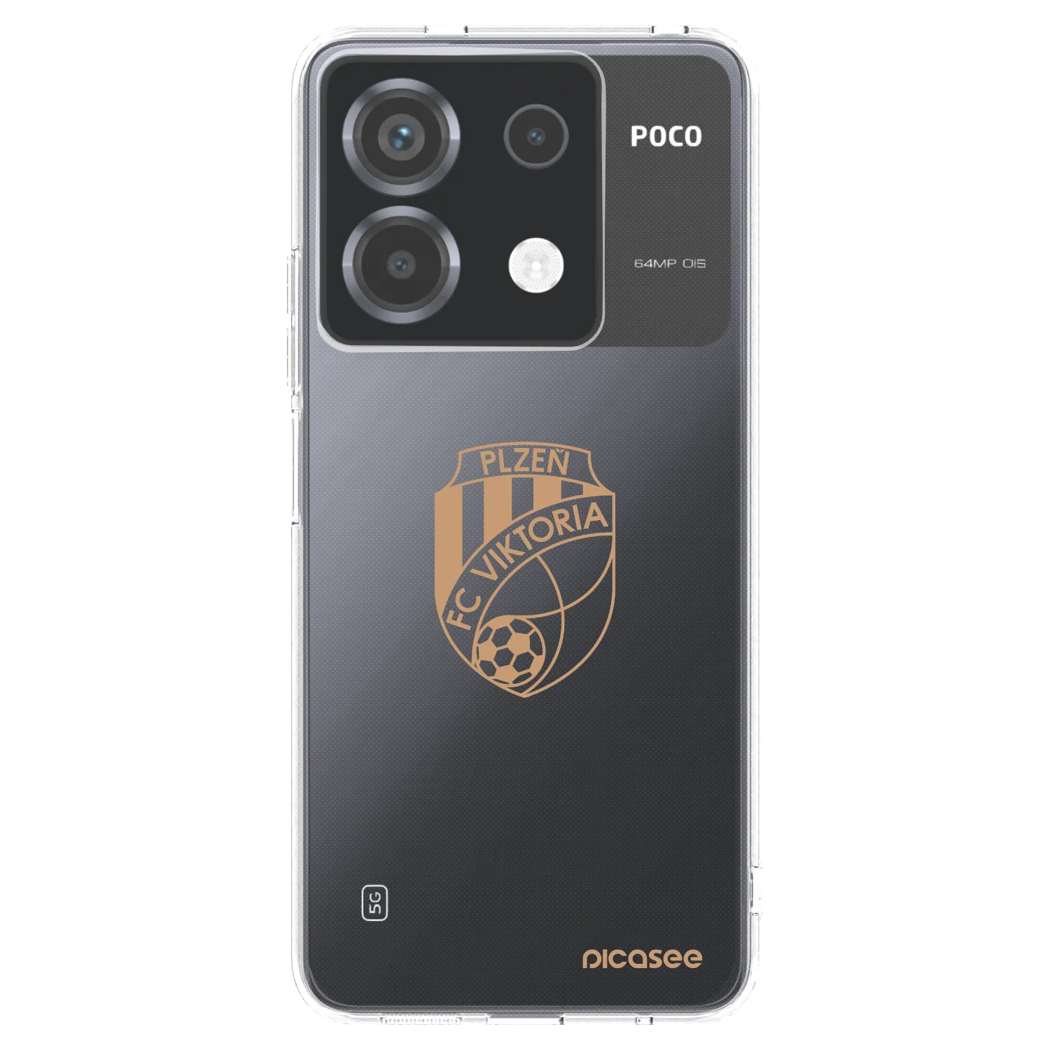 Picasee silikonový průhledný obal pro Xiaomi Poco X6 - FC Viktoria Plzeň I