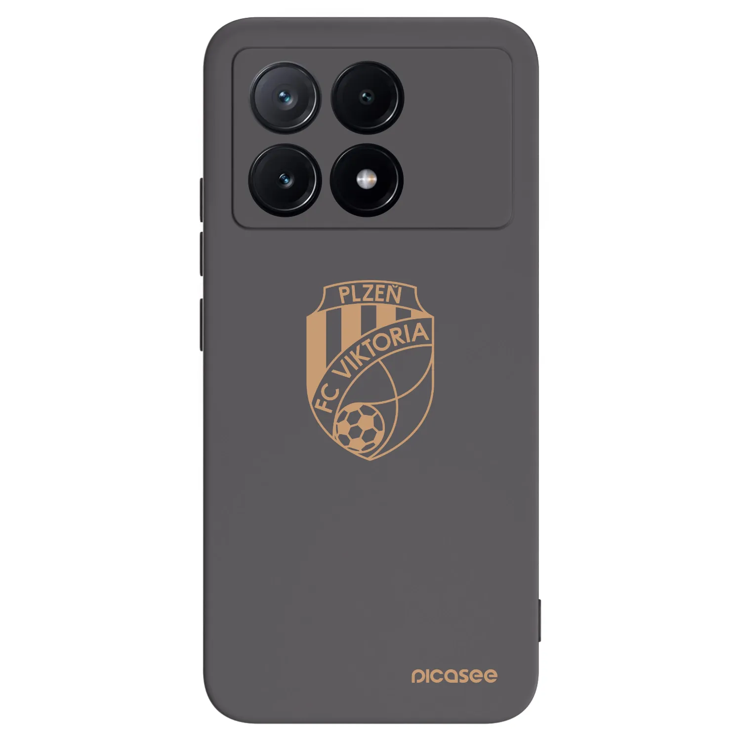 Picasee silikonový černý obal pro Xiaomi Poco X6 Pro - FC Viktoria Plzeň I