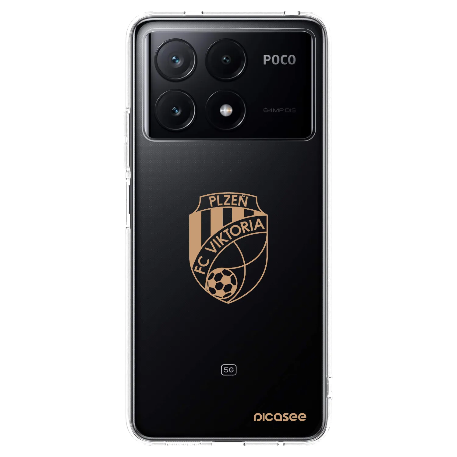 Picasee silikonový průhledný obal pro Xiaomi Poco X6 Pro - FC Viktoria Plzeň I