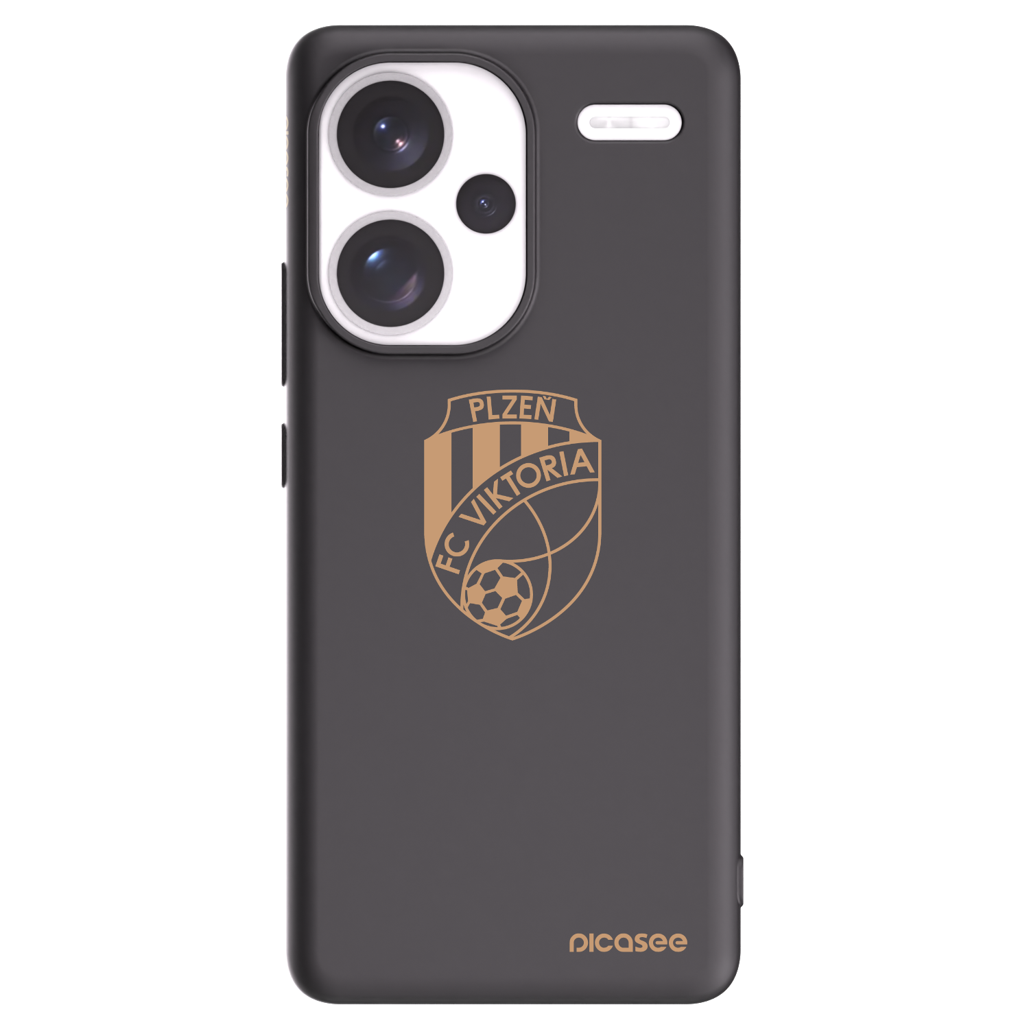 Picasee silikonový černý obal pro Xiaomi Redmi Note 13 Pro+ 5G - FC Viktoria Plzeň I