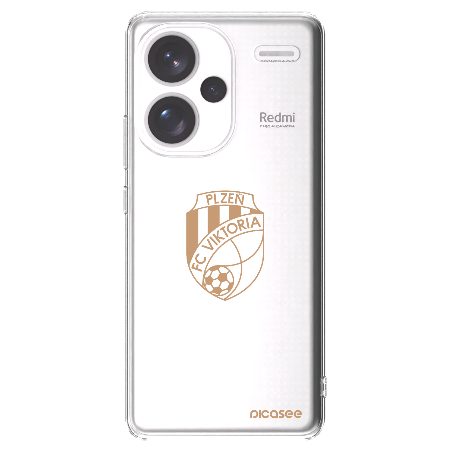 Picasee silikonový průhledný obal pro Xiaomi Redmi Note 13 Pro+ 5G - FC Viktoria Plzeň I